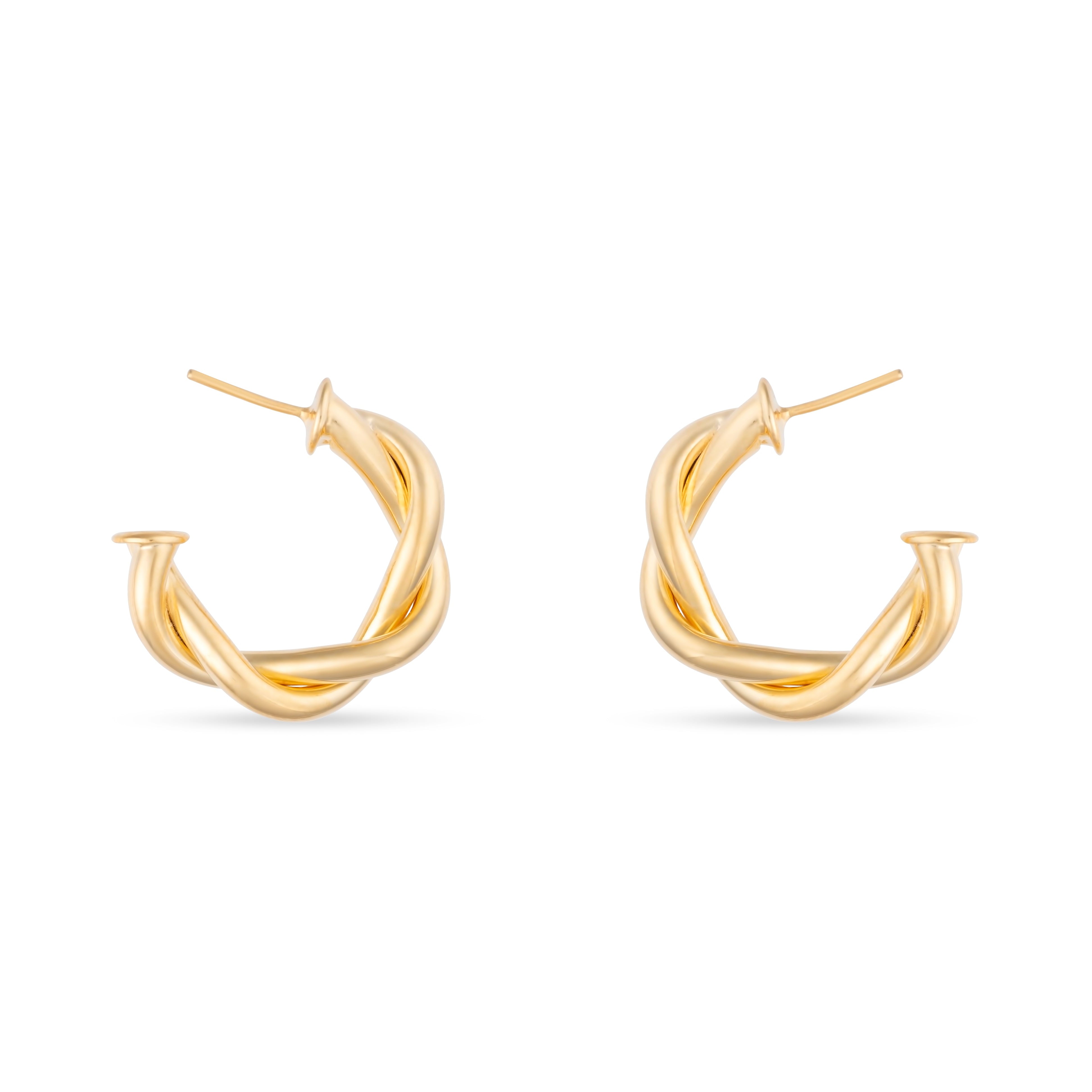 Twisted Hoop Earrings
