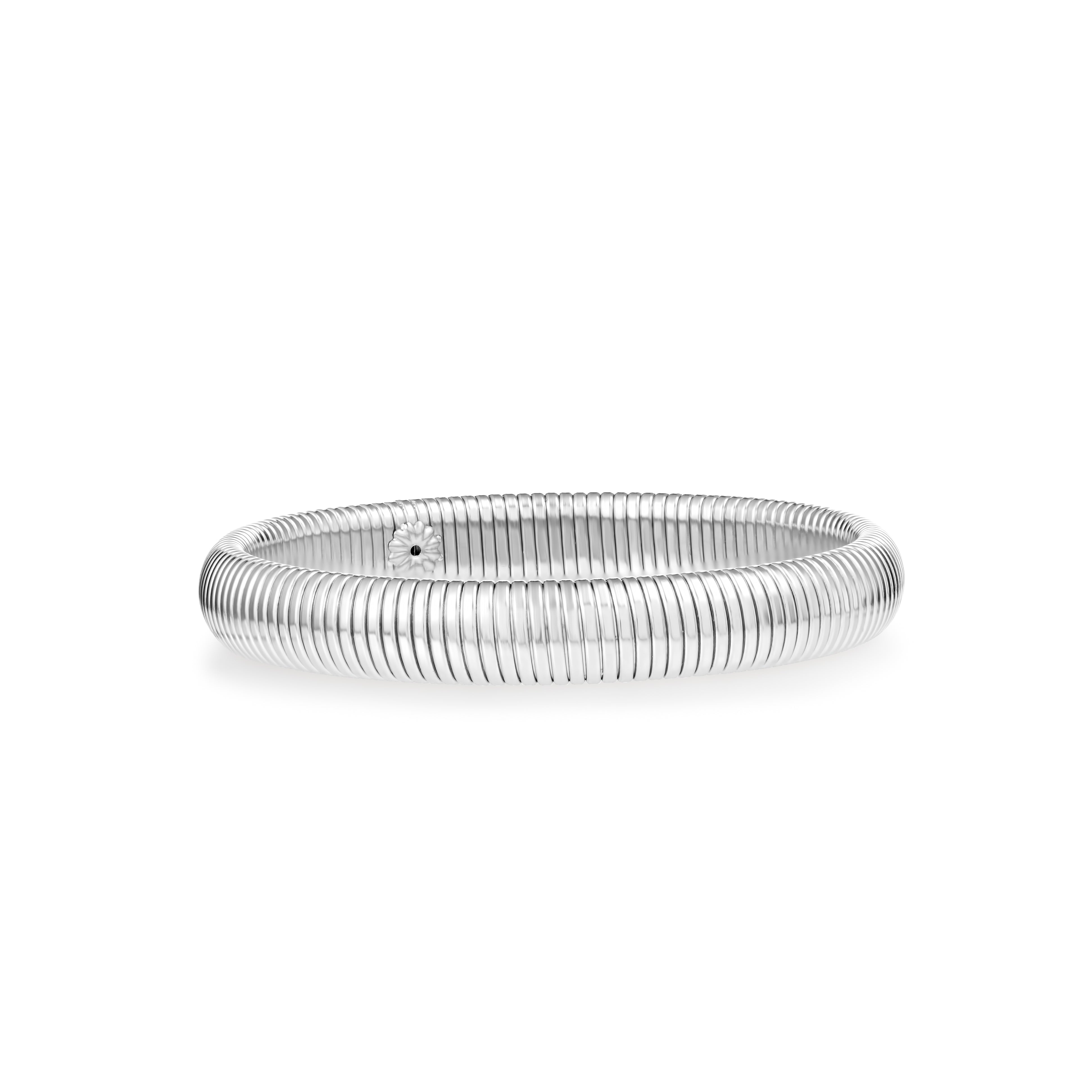Classic Elastic Bracelet, Yellow and White Gold