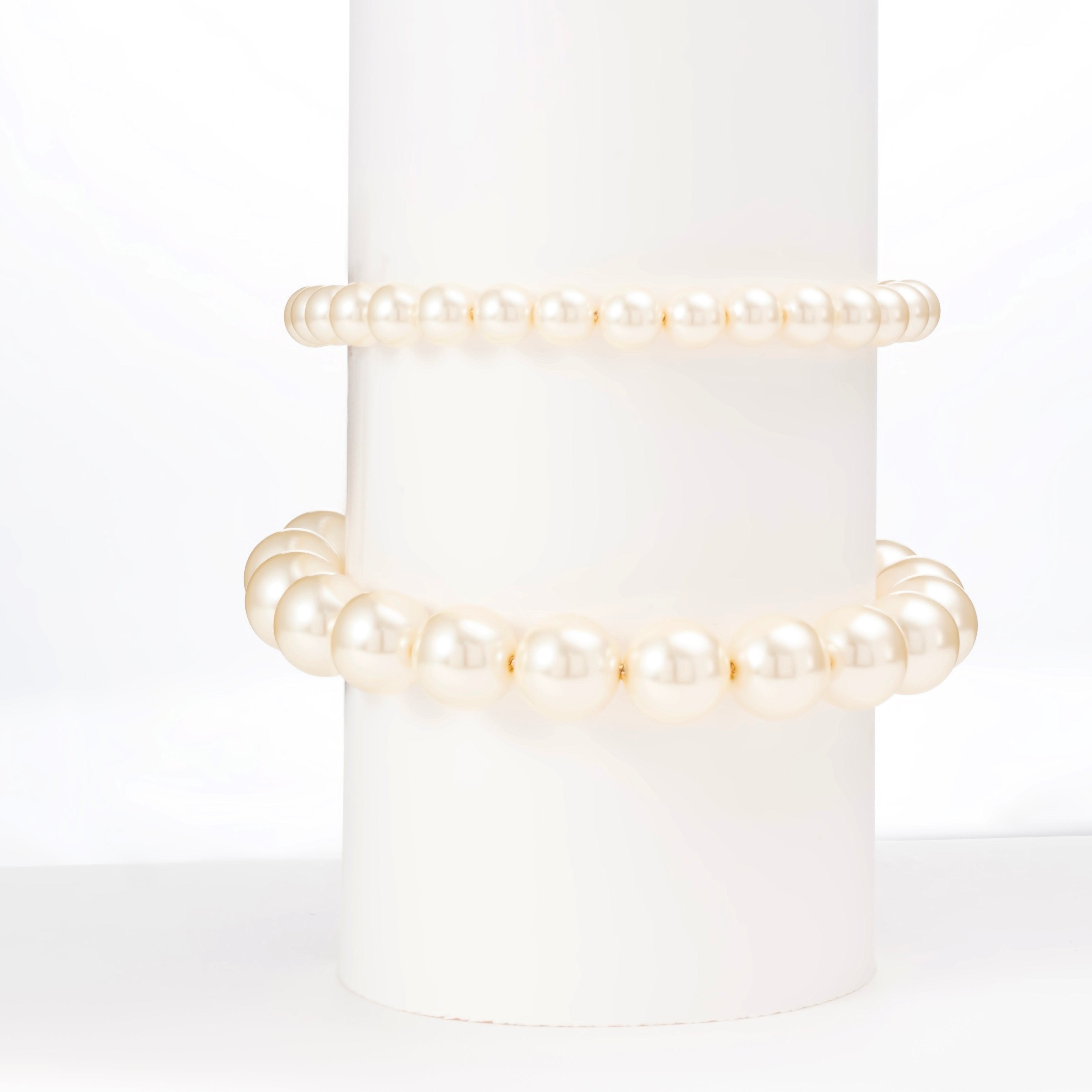 Classic Pearl Bead Bracelet, 6MM and 10MM
