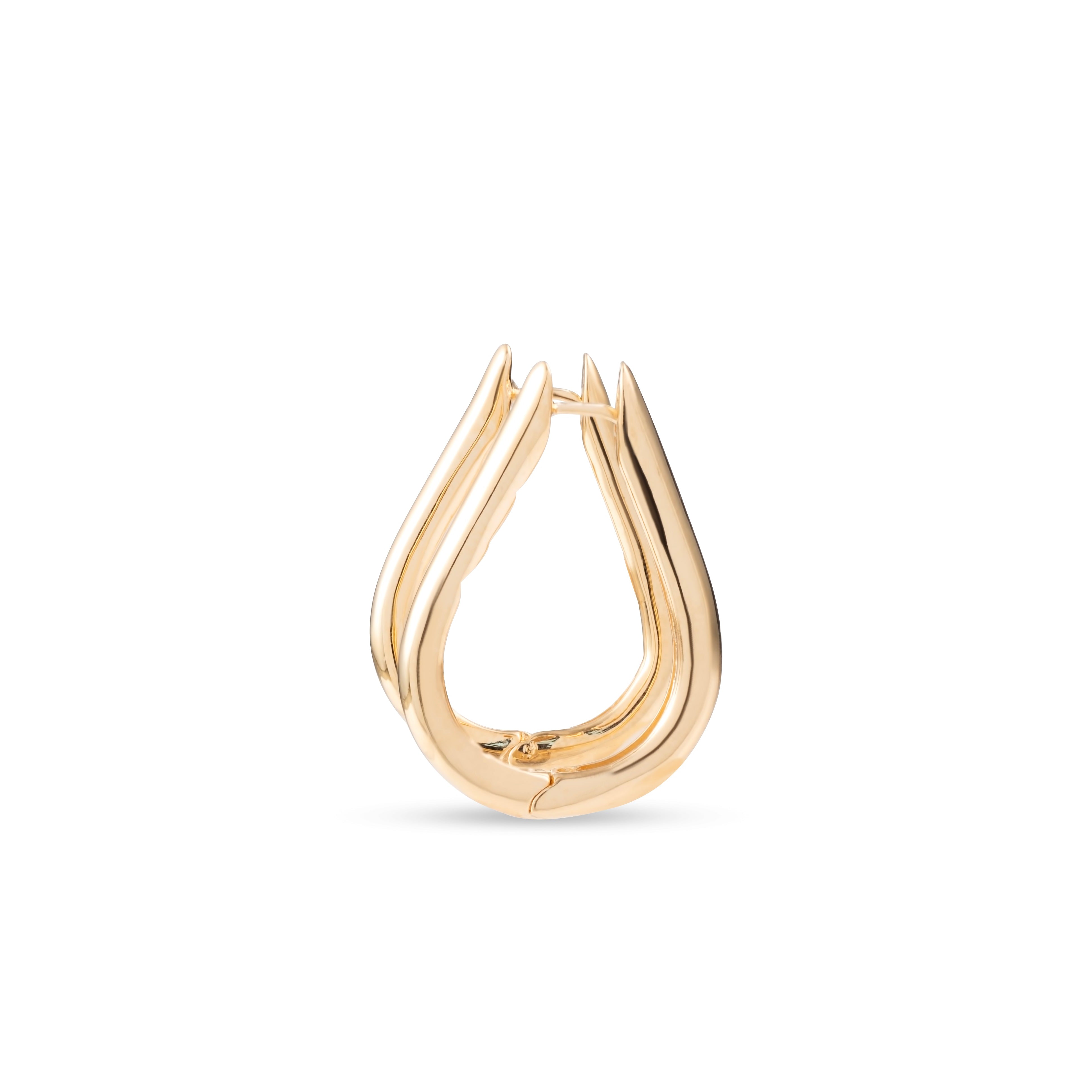 Thea Teardrop Small Oval Hoop Earring