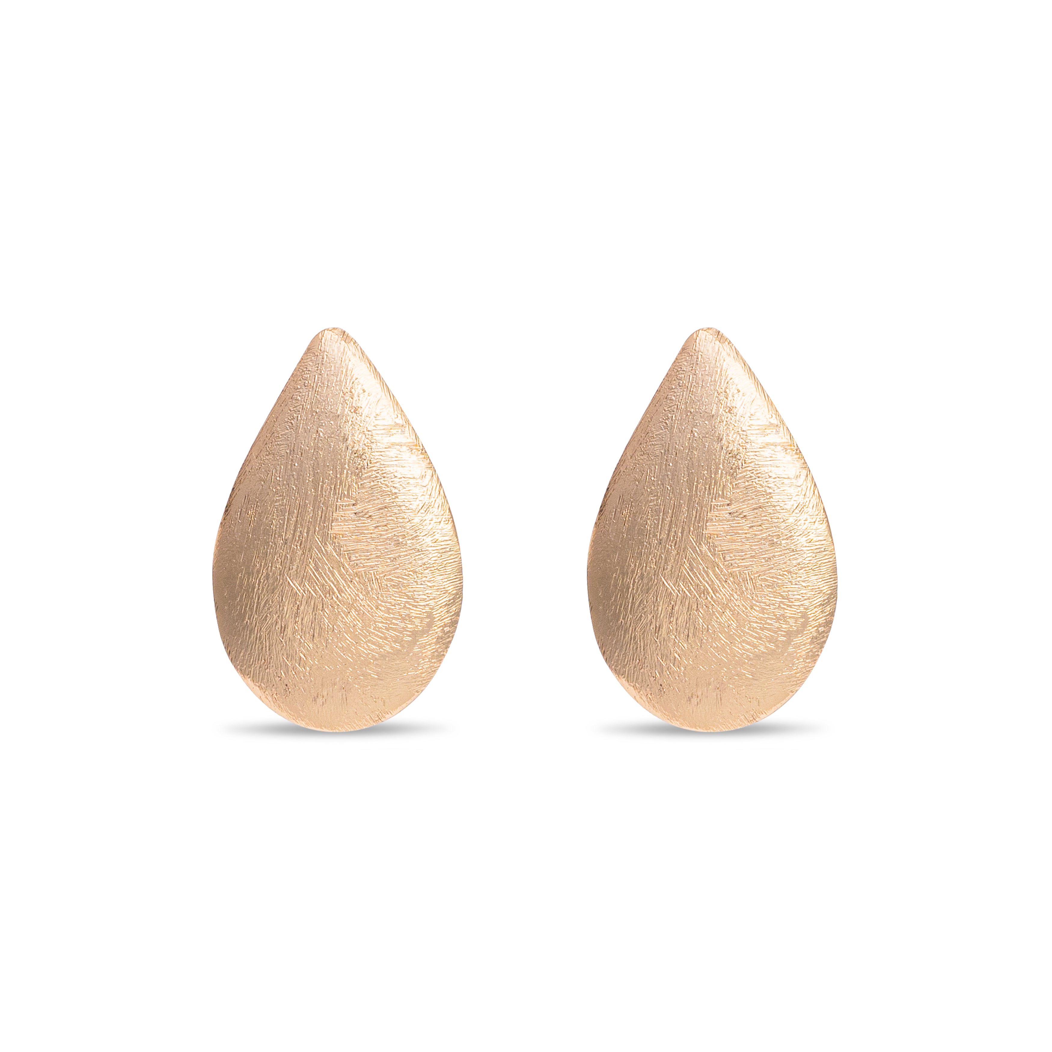 Chunky Teardrop Earrings, Matte Small and Large