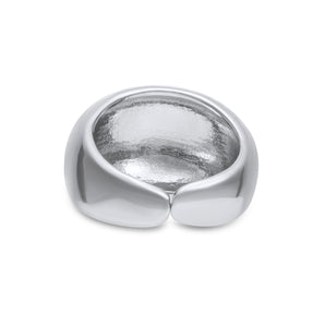 Dome Ring, White Gold