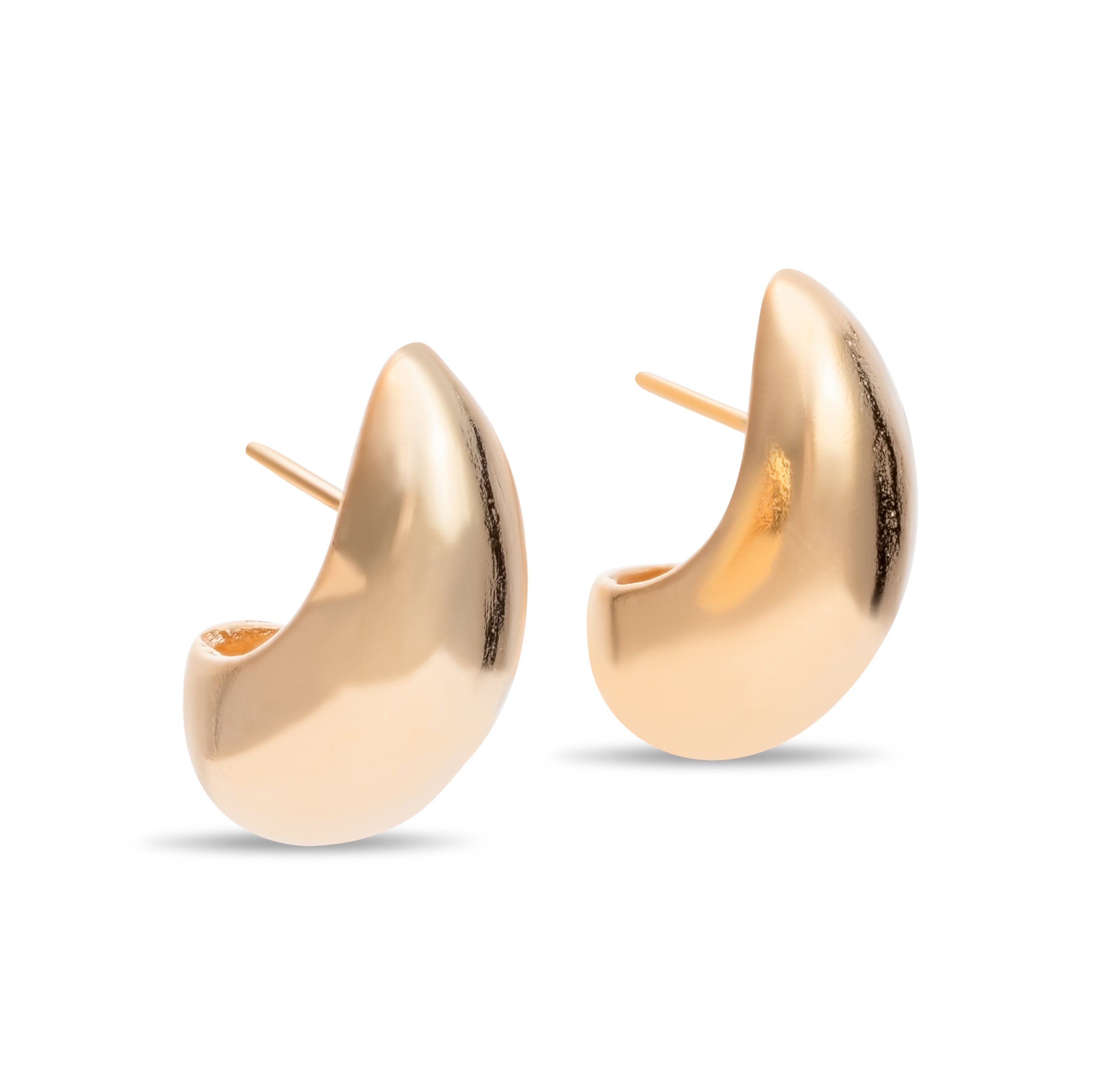 Bold Crescent Hoop Earrings