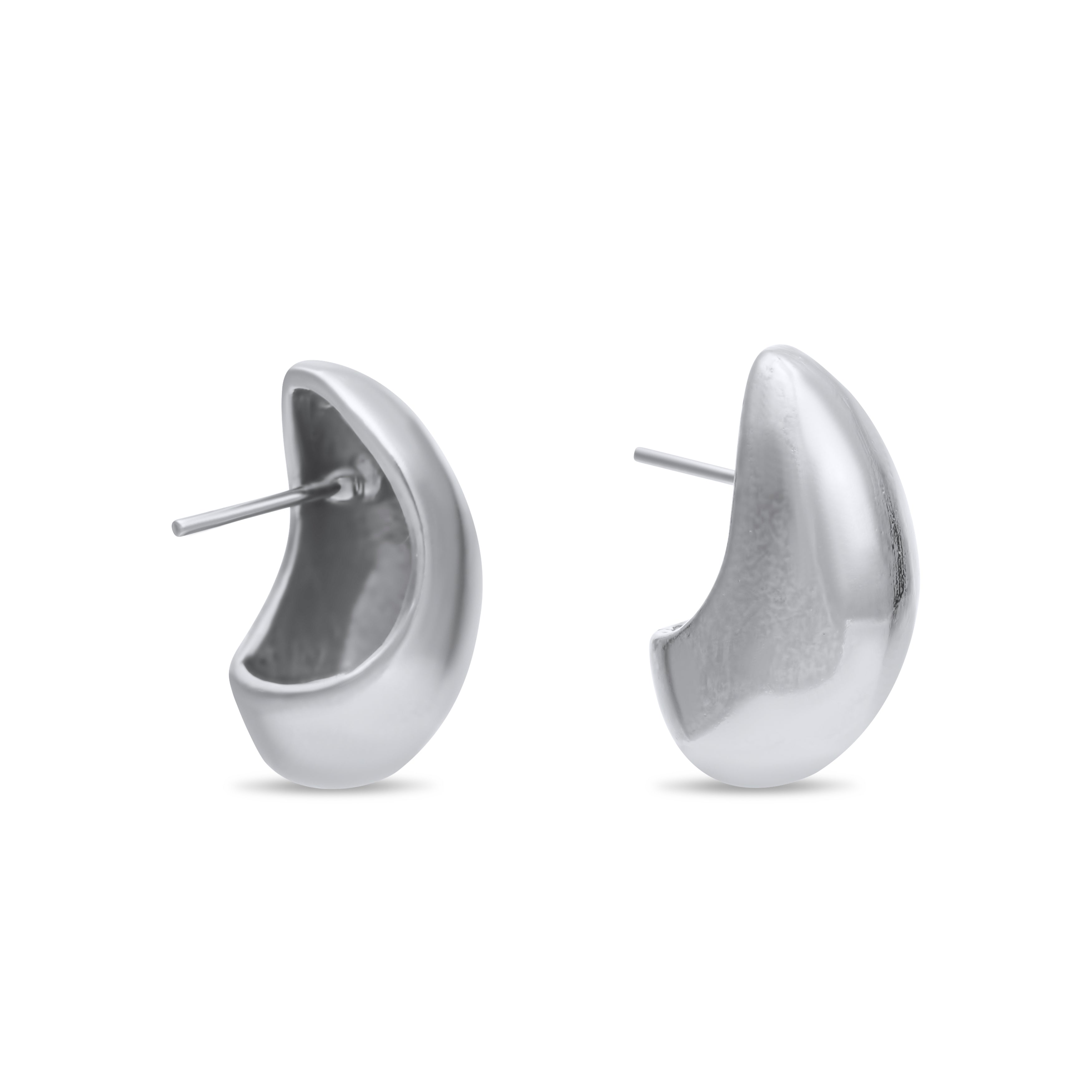 Bold Crescent Hoop Earrings