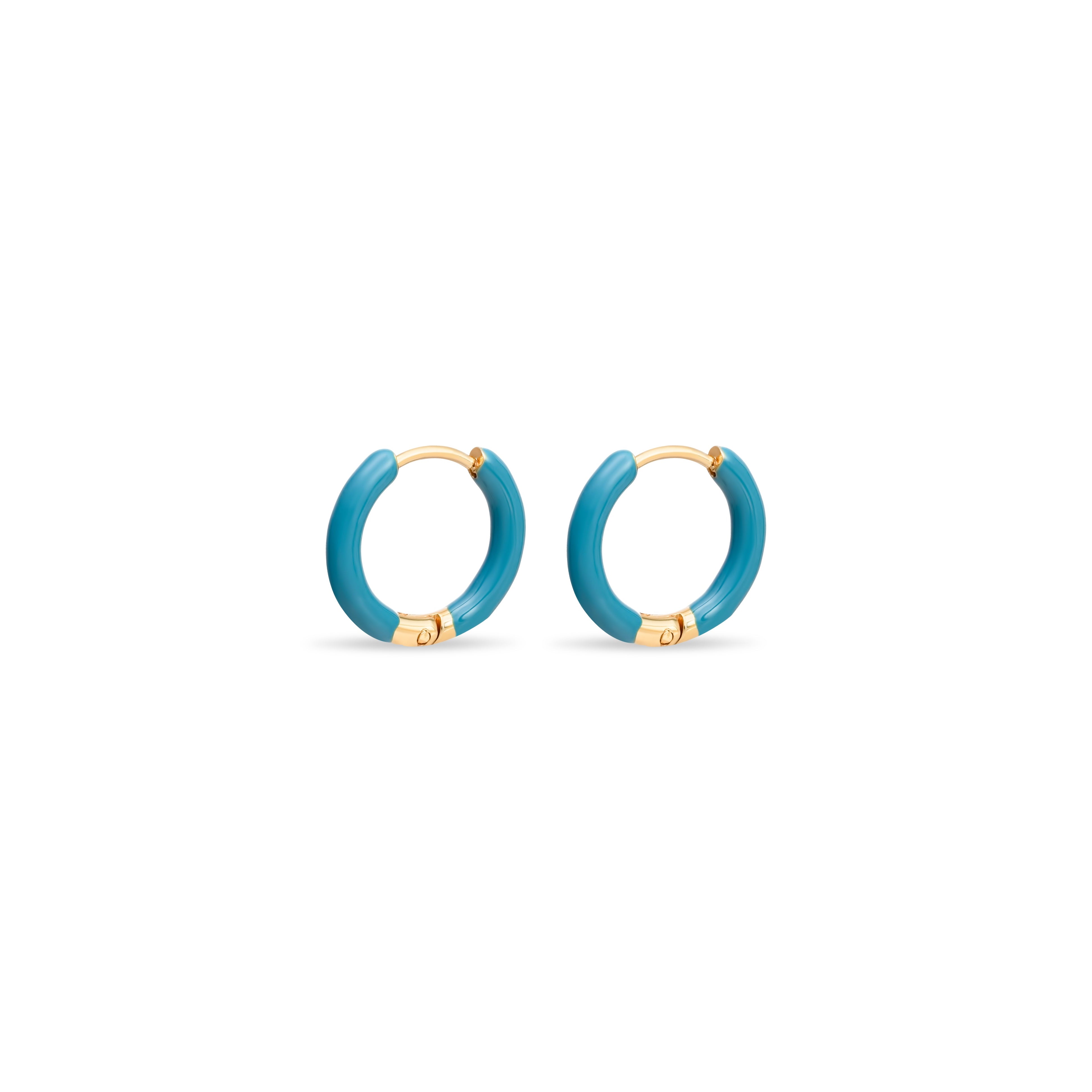 Colorblock Huggie Hoop Earrings