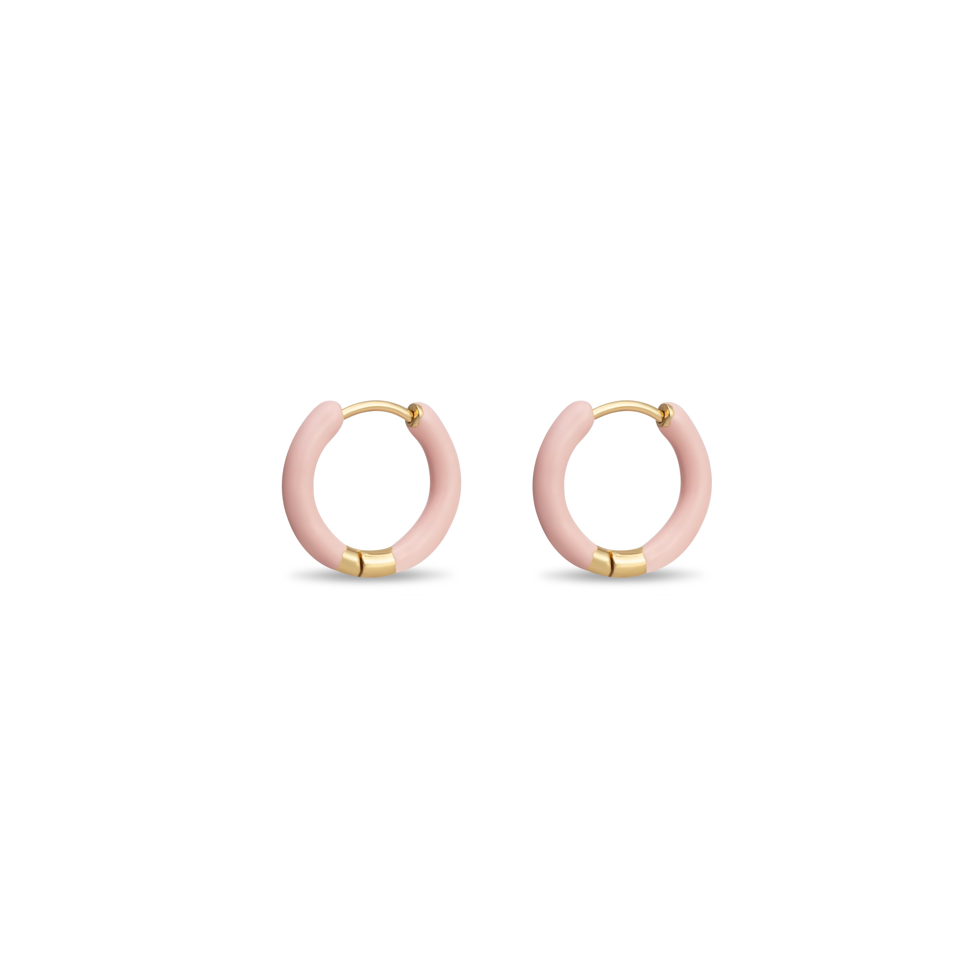 Colorblock Huggie Hoop Earrings