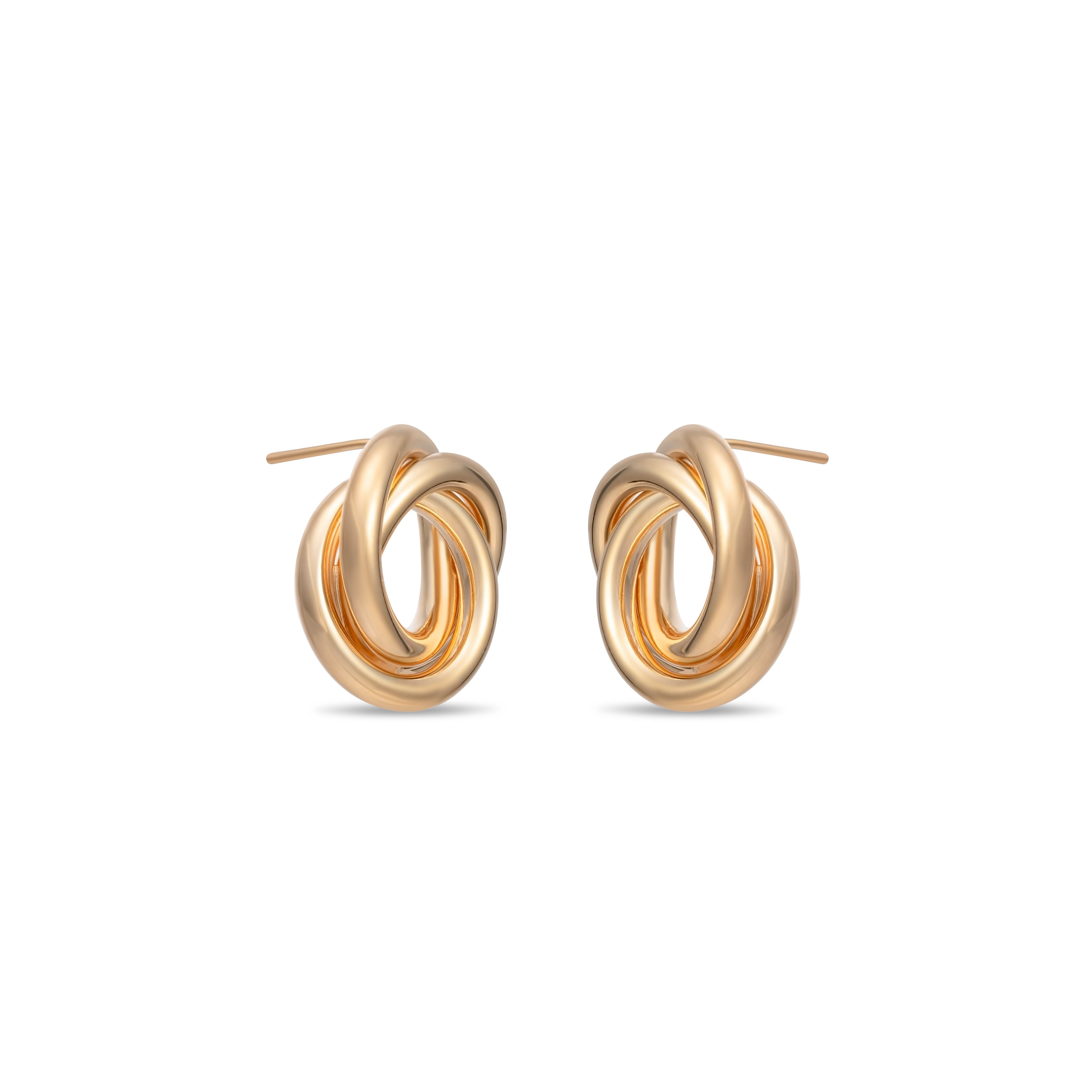 French Twist Hoop Earrings