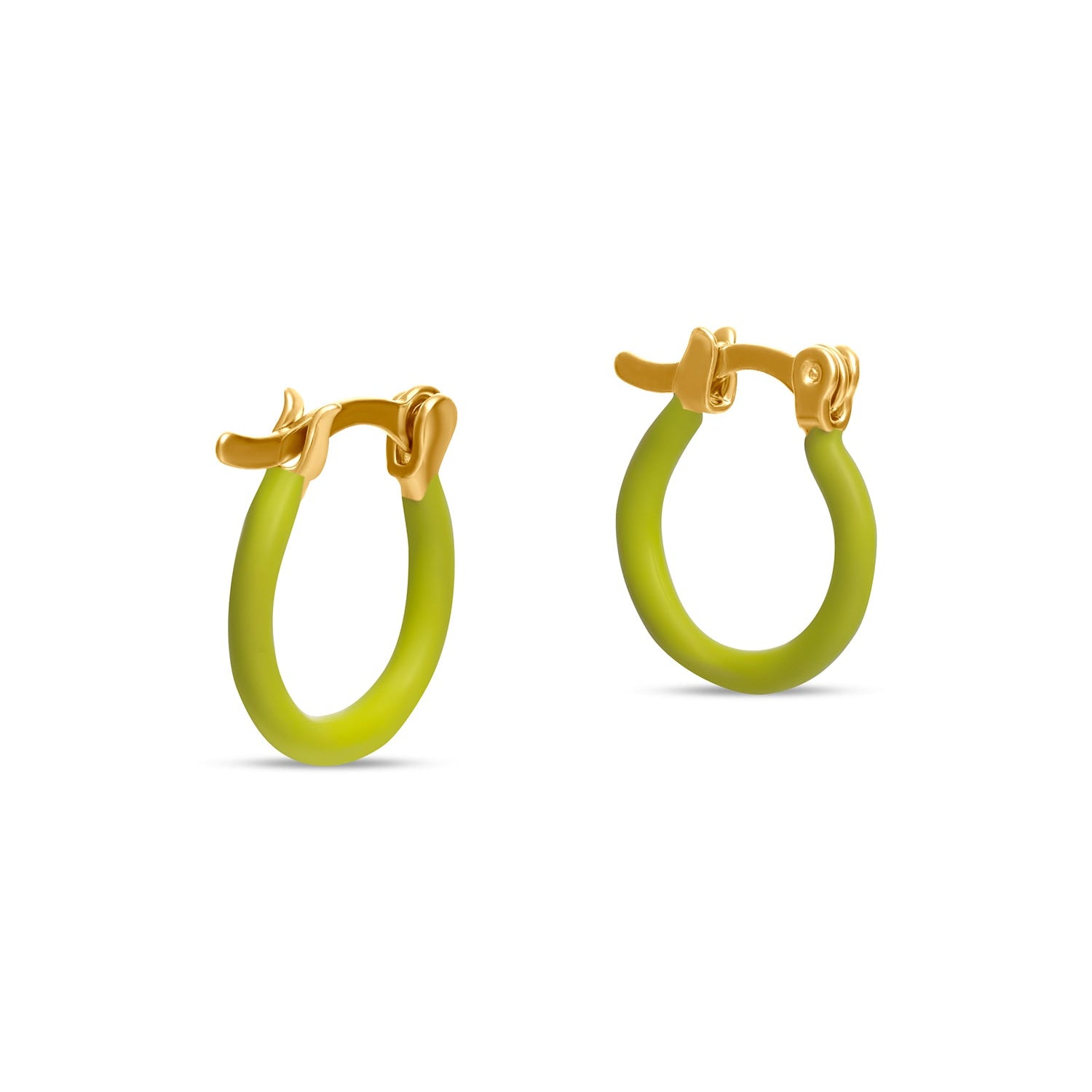 Bia Enamel Hoop Earrings