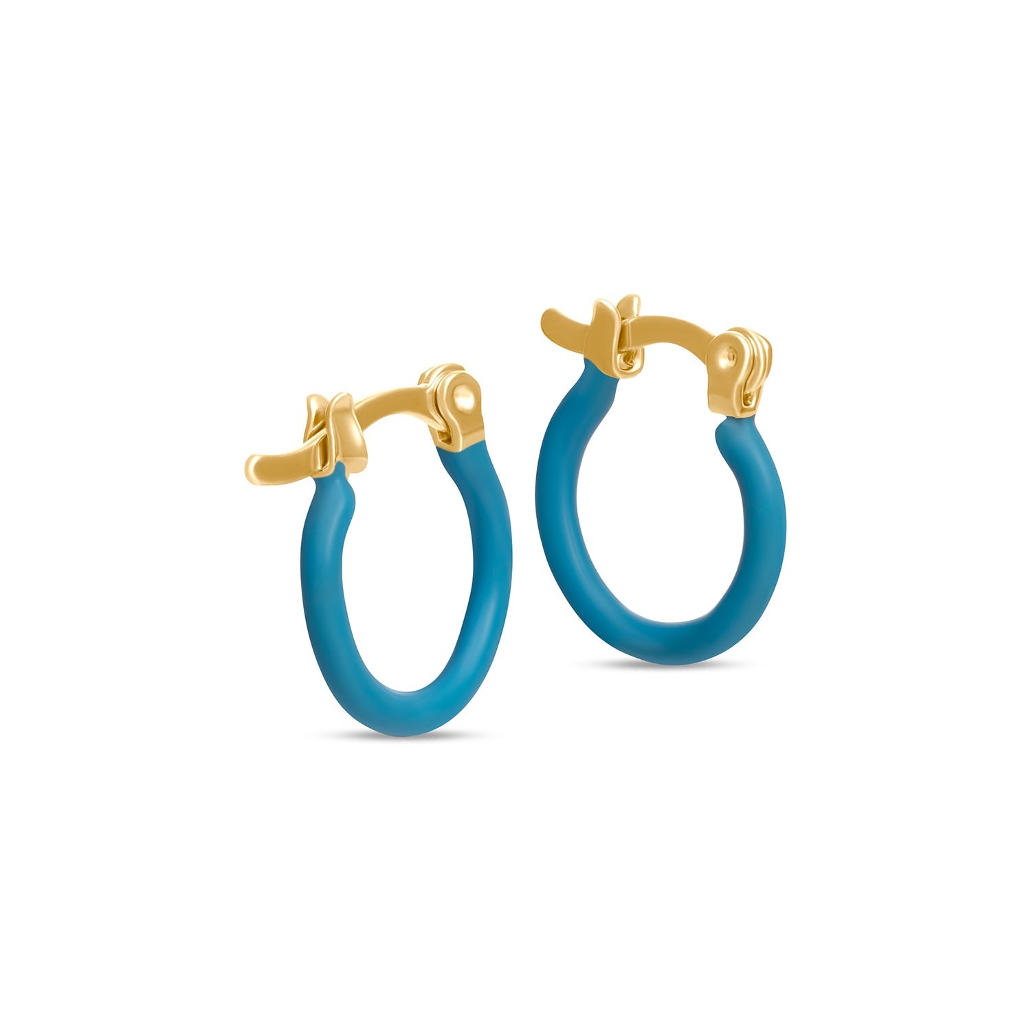Bia Enamel Hoop Earrings