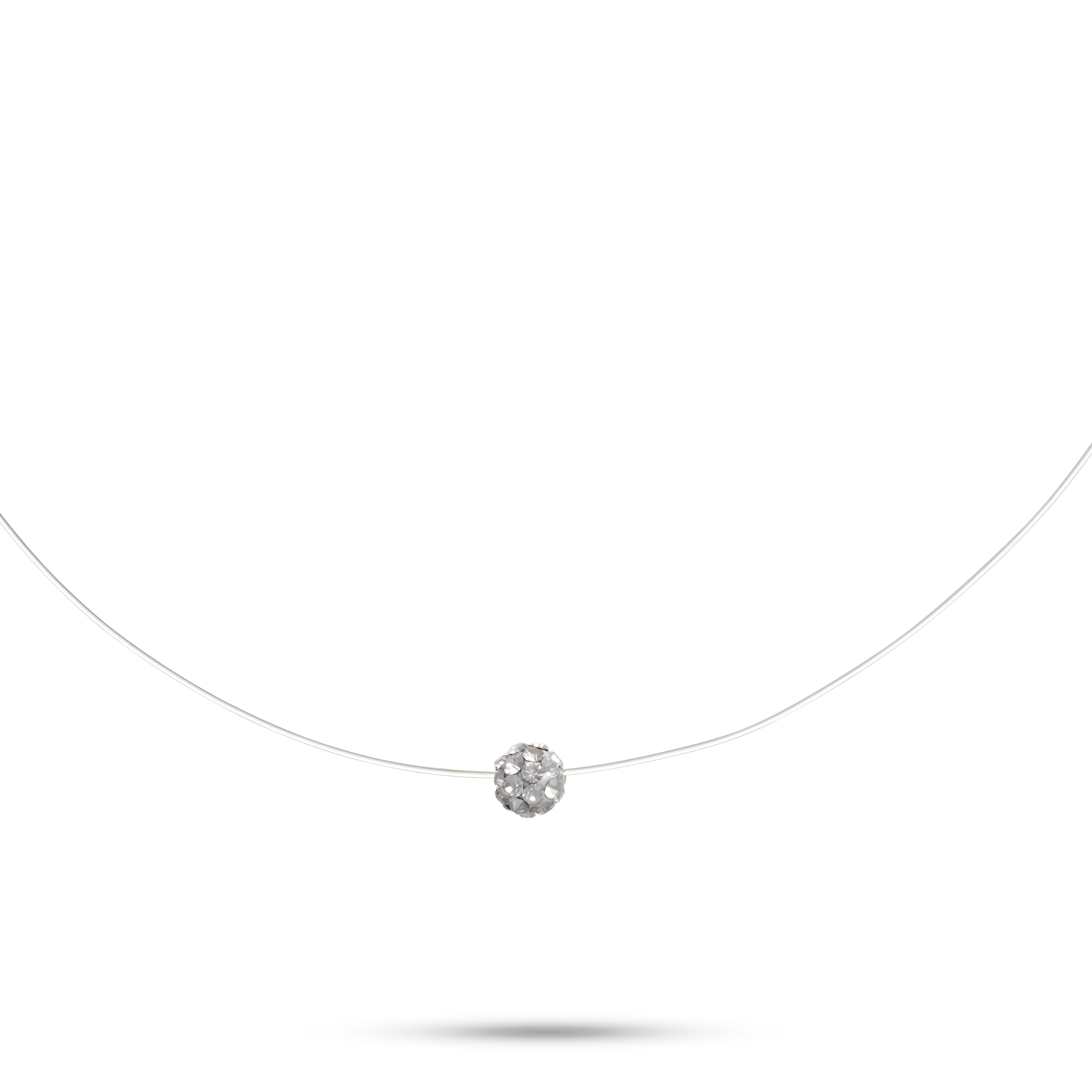 Floating Fire Ball Pendant Necklace