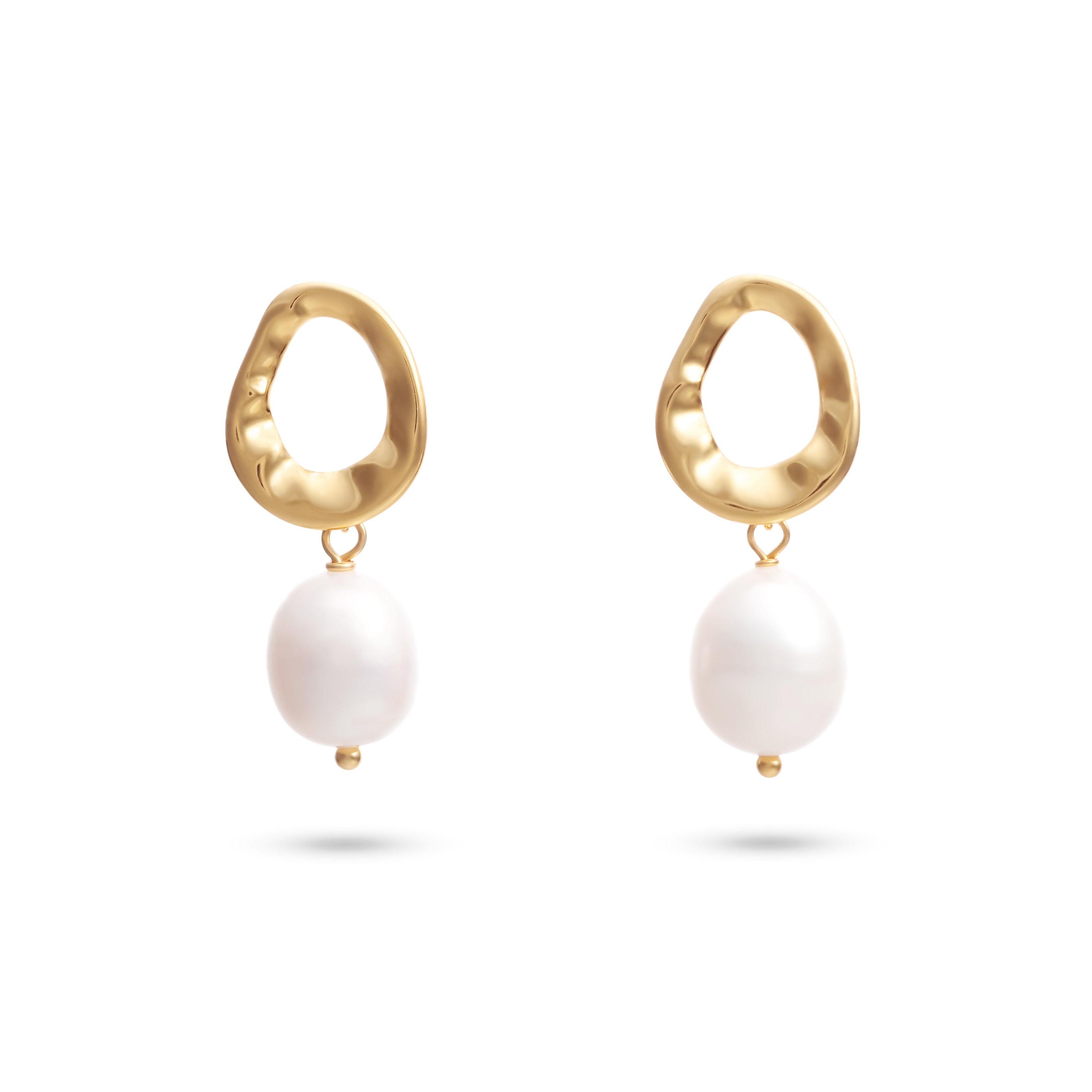 Organic Pearl Drop Earring