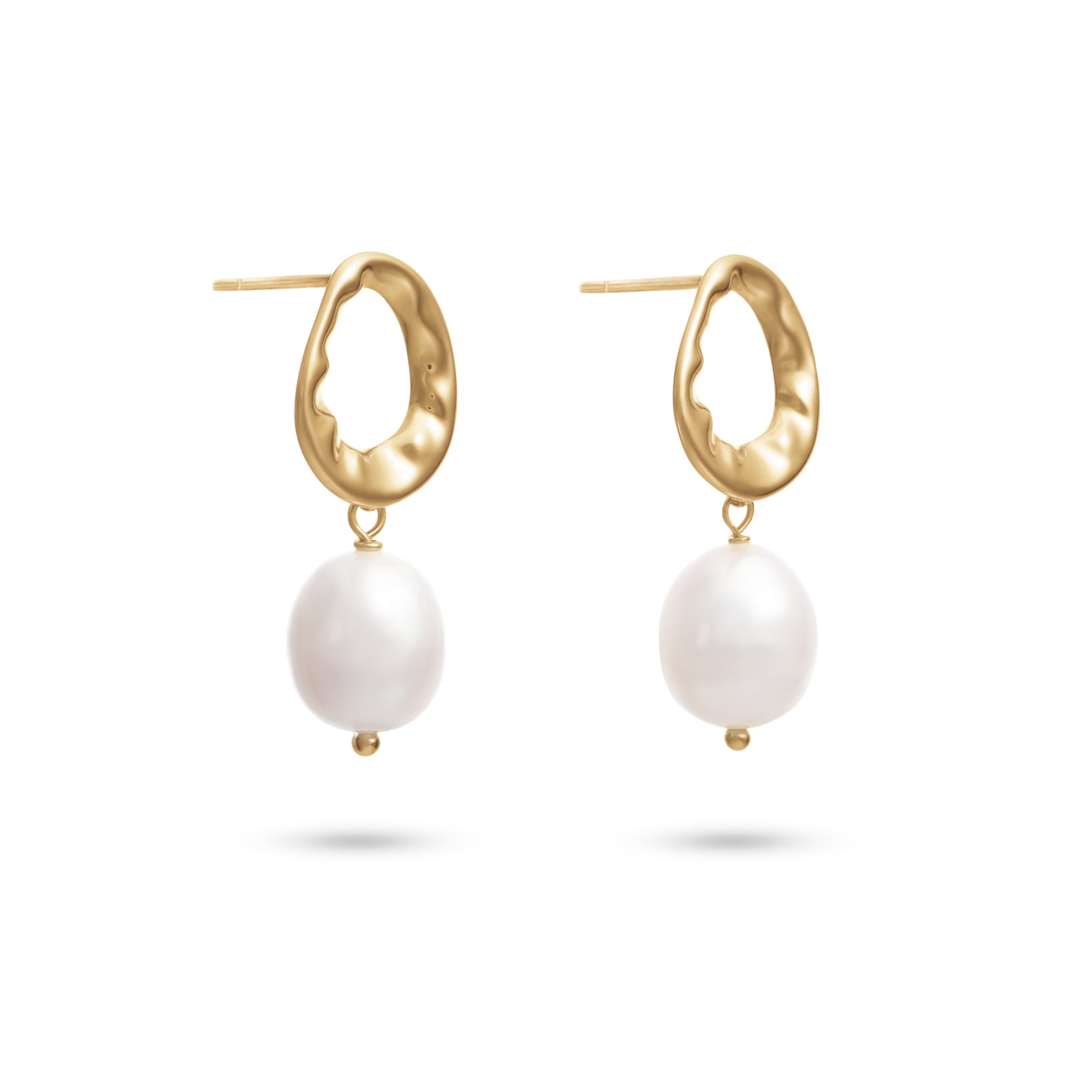 Organic Pearl Drop Earring