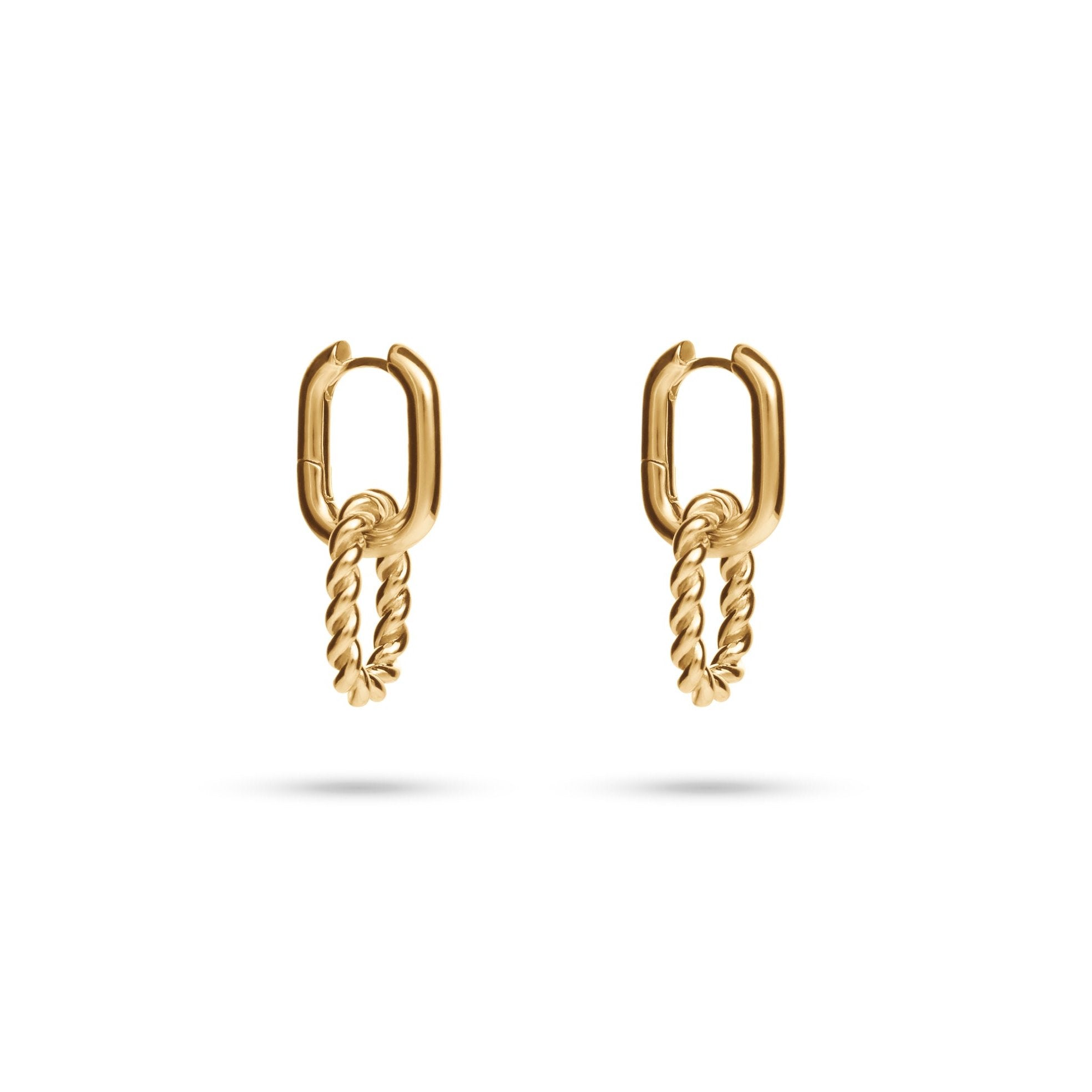 Twisted Paper Clip Earrings