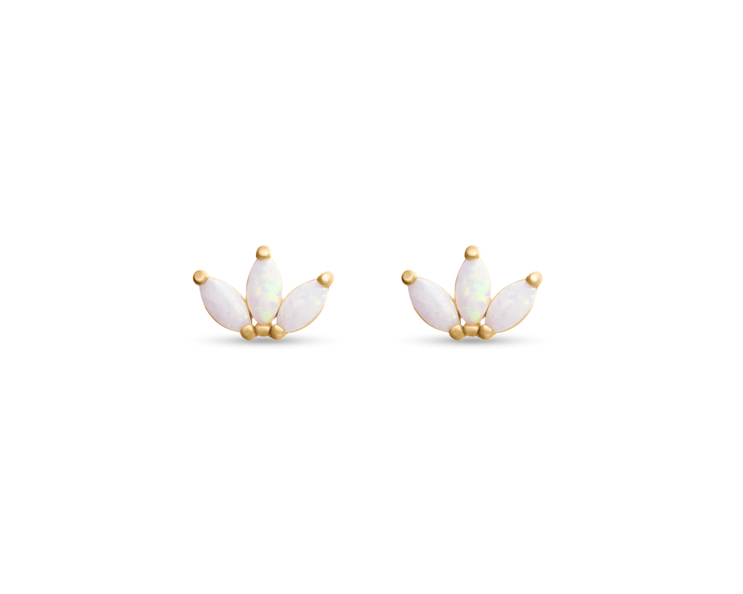 Opal Trio Stud Earrings