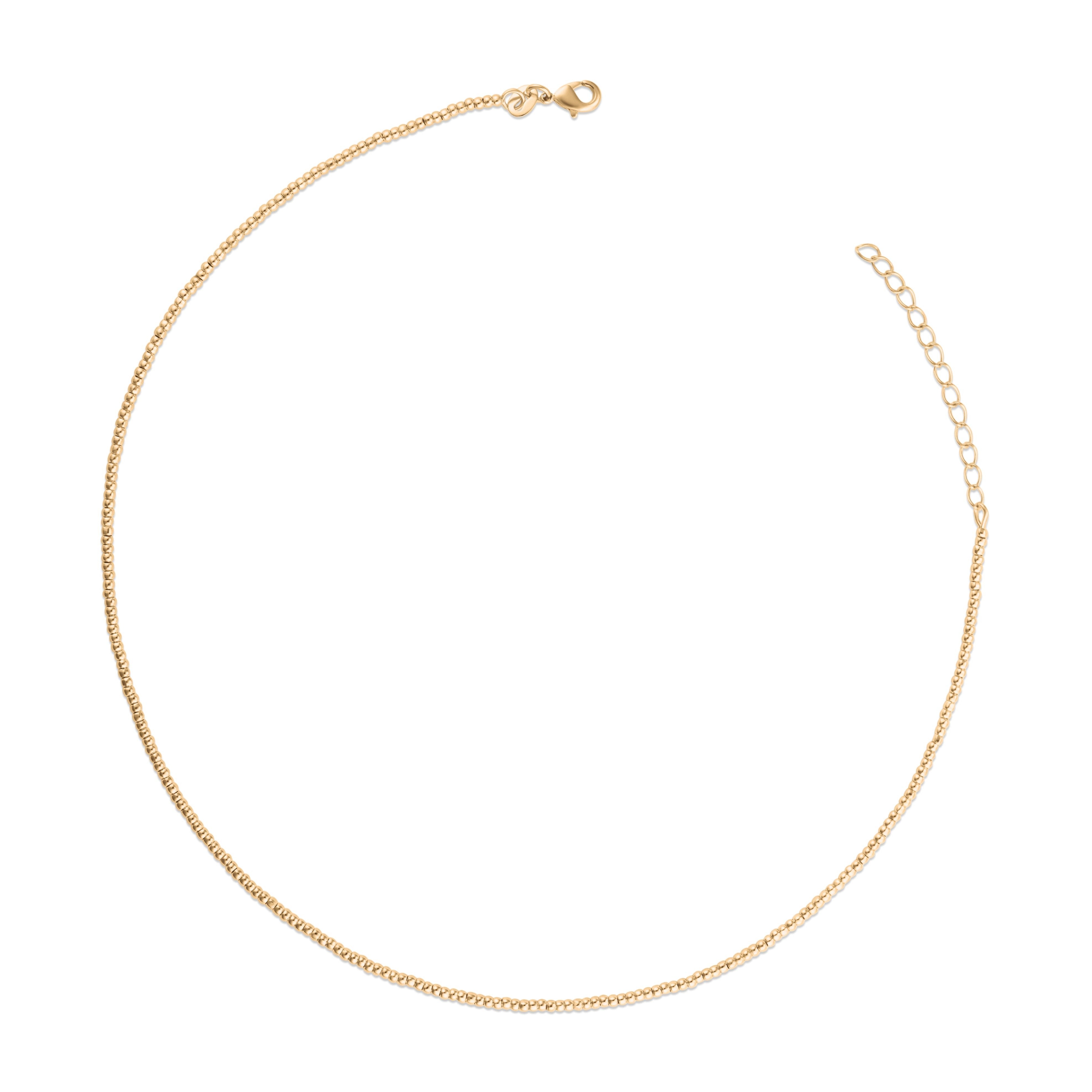 Pilar Bead Necklace, 2mm