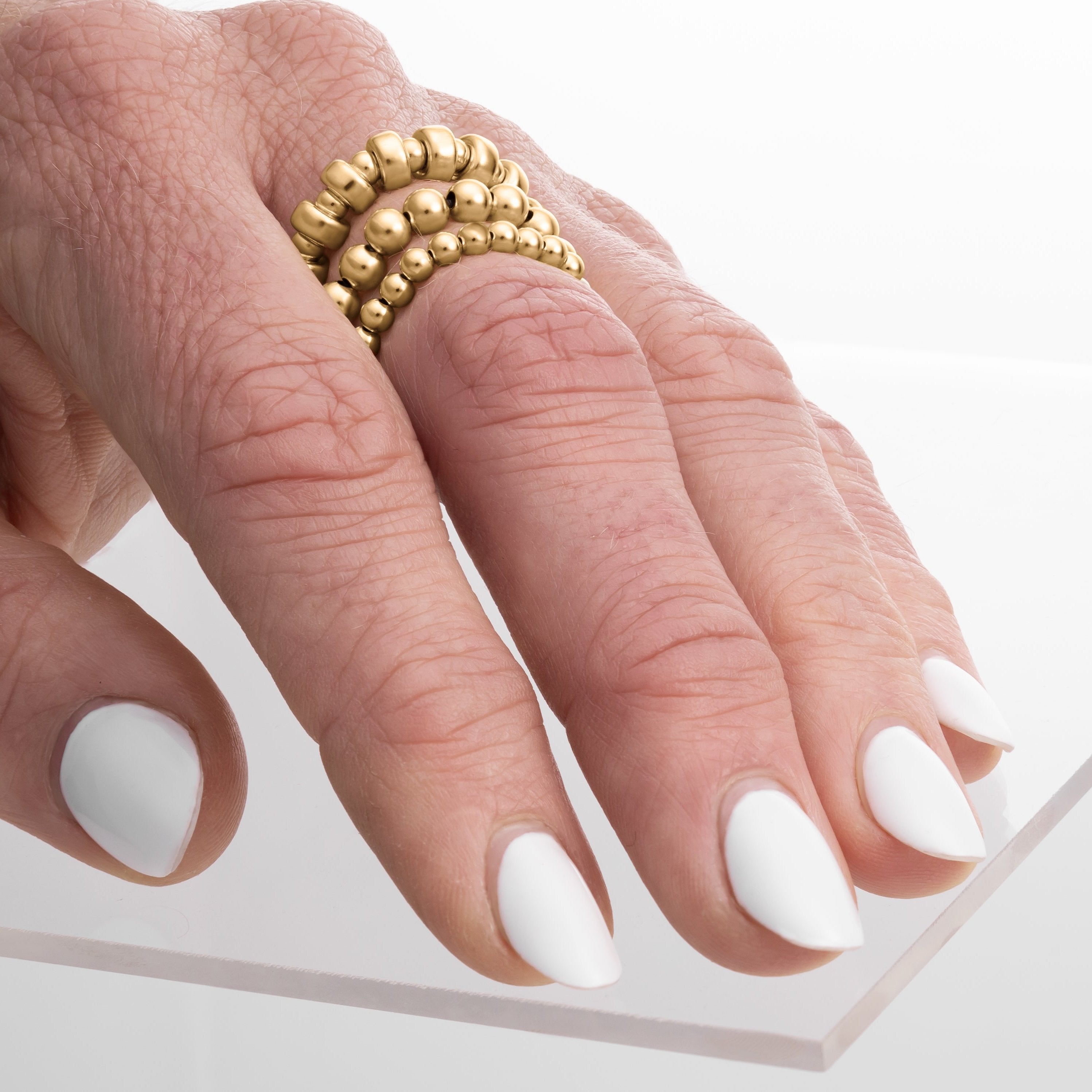 Beaded Stackable Stretch Ring