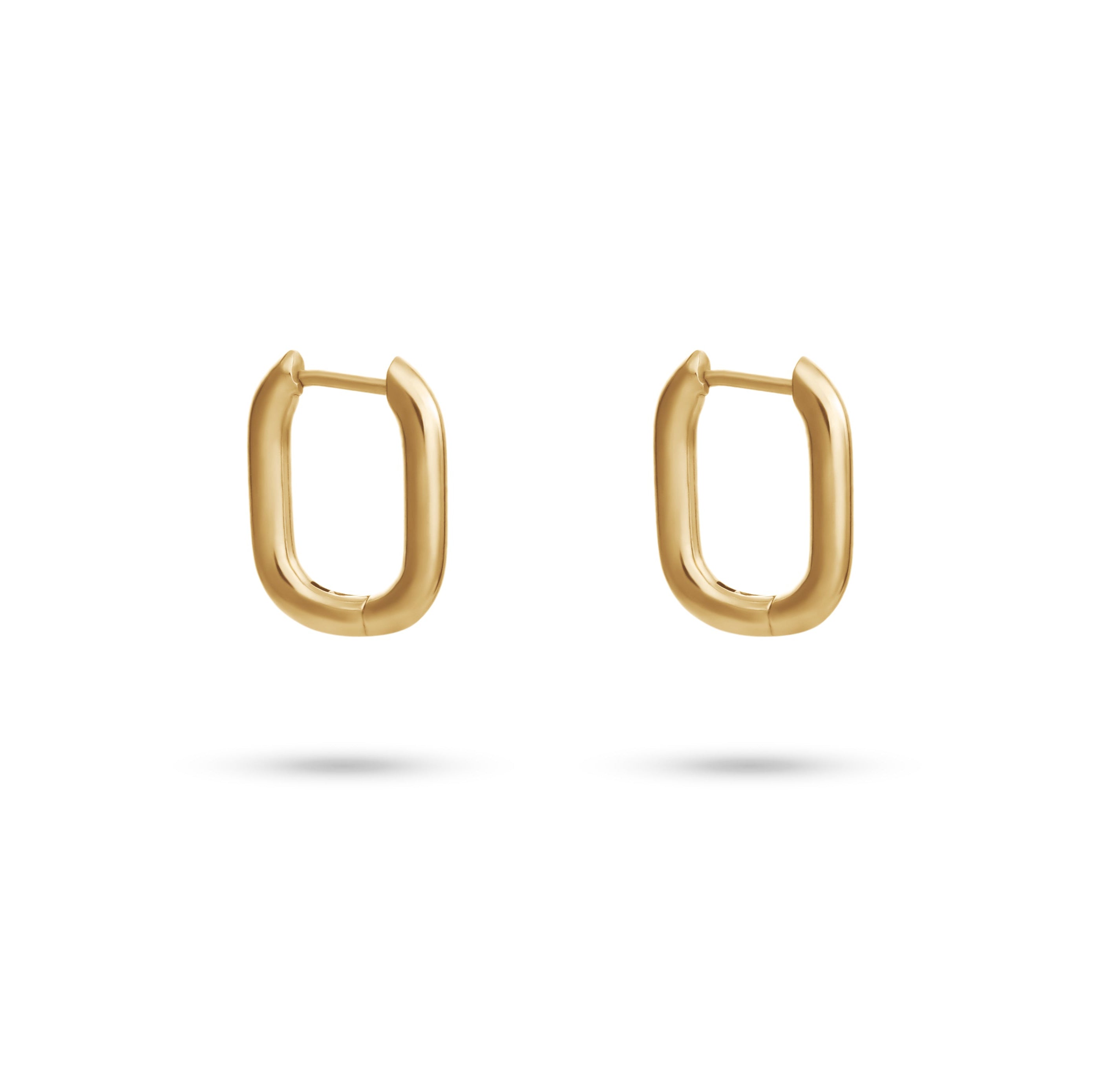 Double Drop Hammered Hoop Earrings