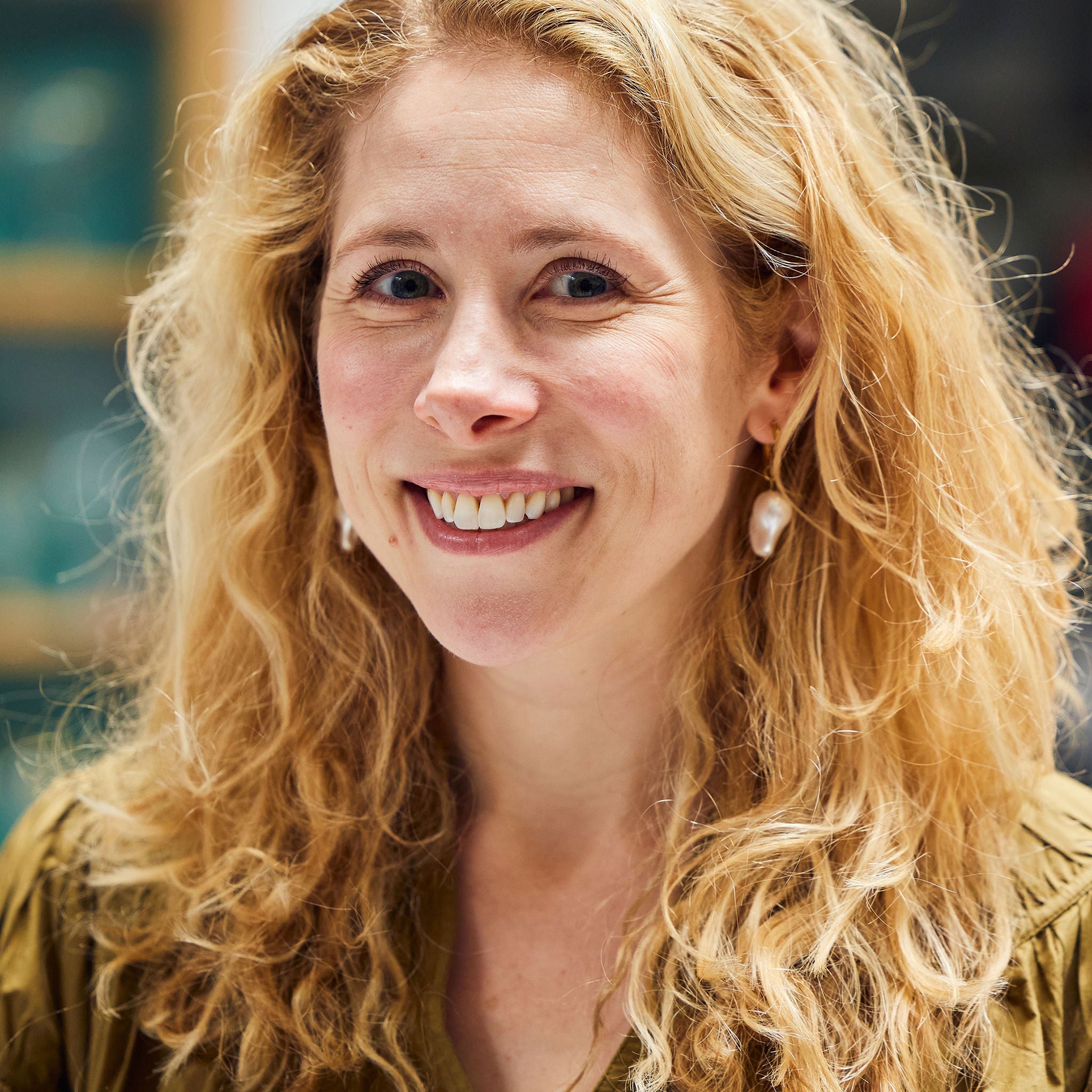 Large Organic Pearl Hoop Earrings