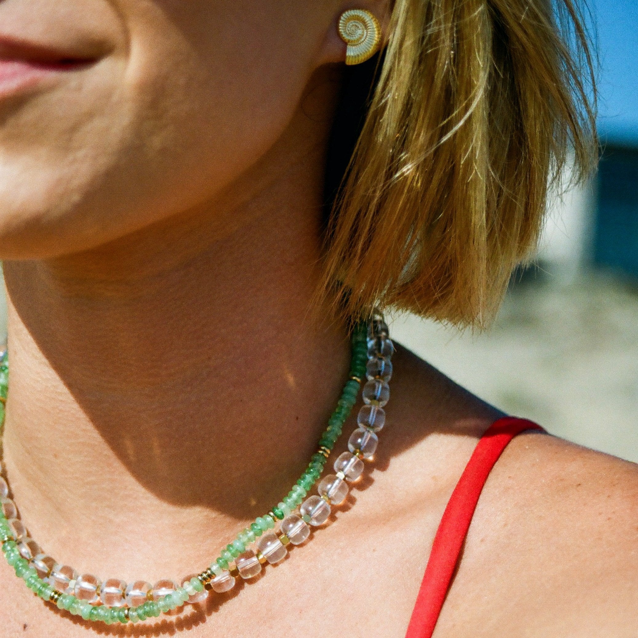 La Cosse Shell Earring, Small and Large