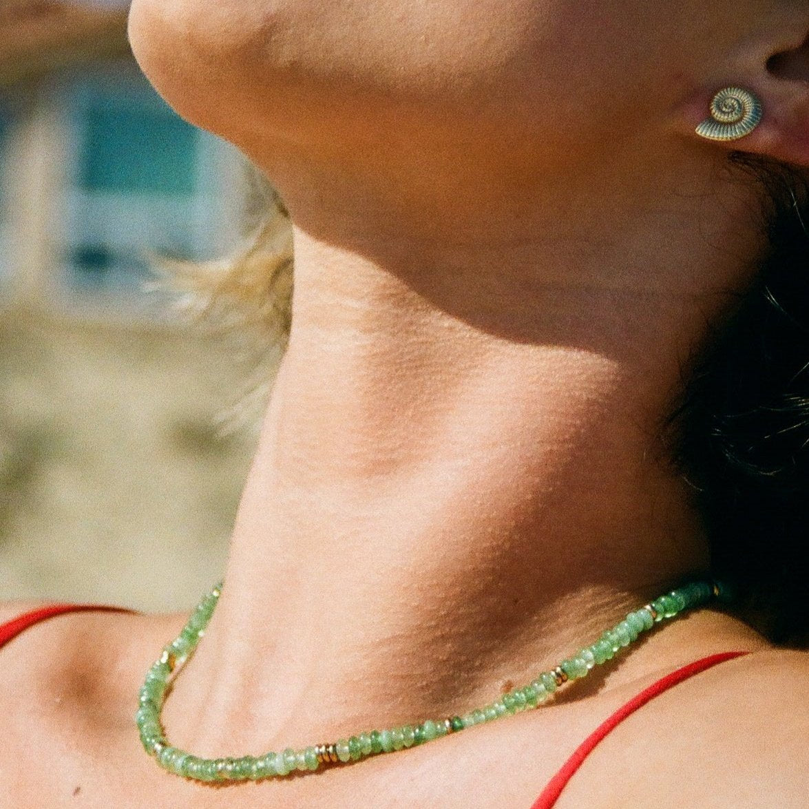 Poppy Light Green Necklace