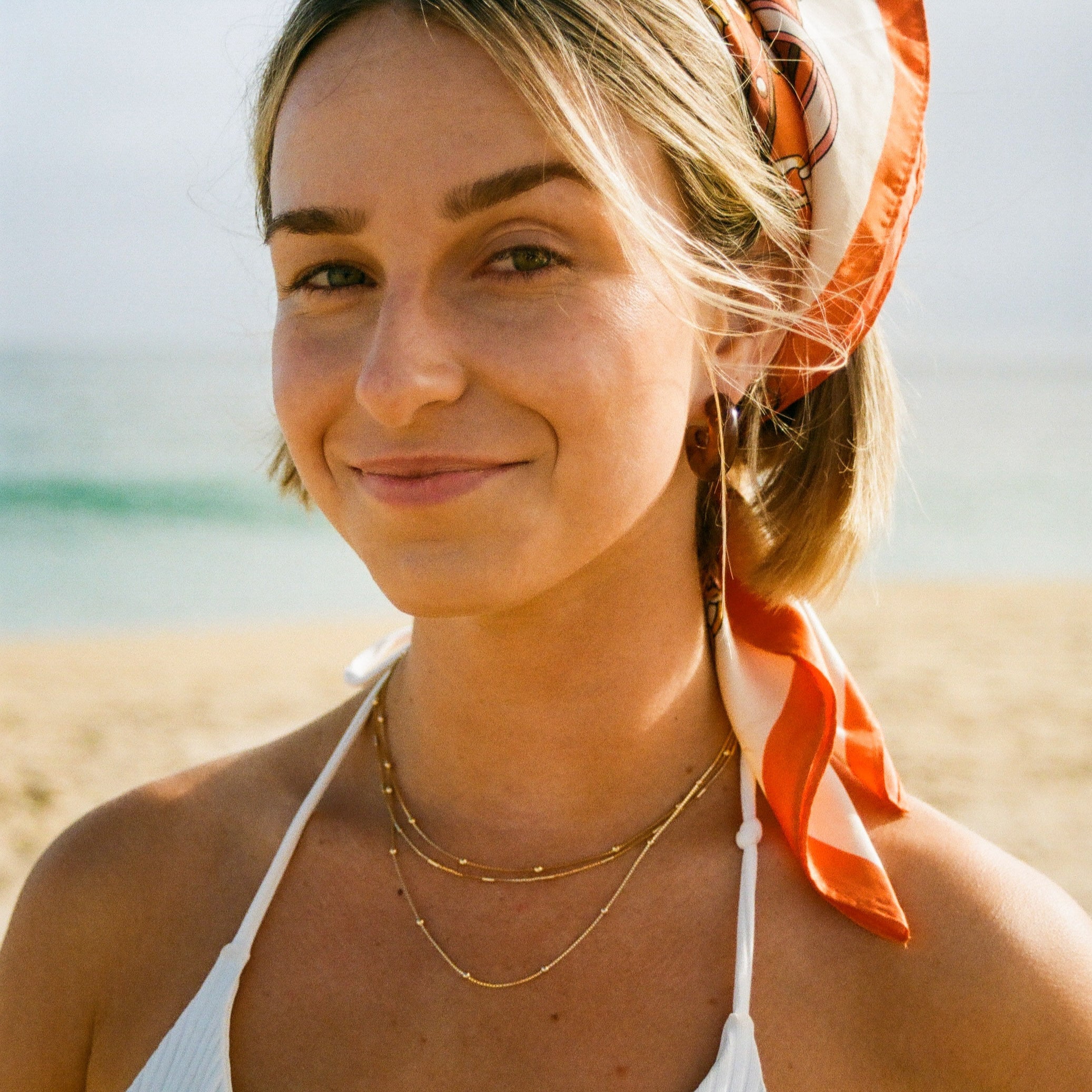 Rectangular Bar Chain Necklace