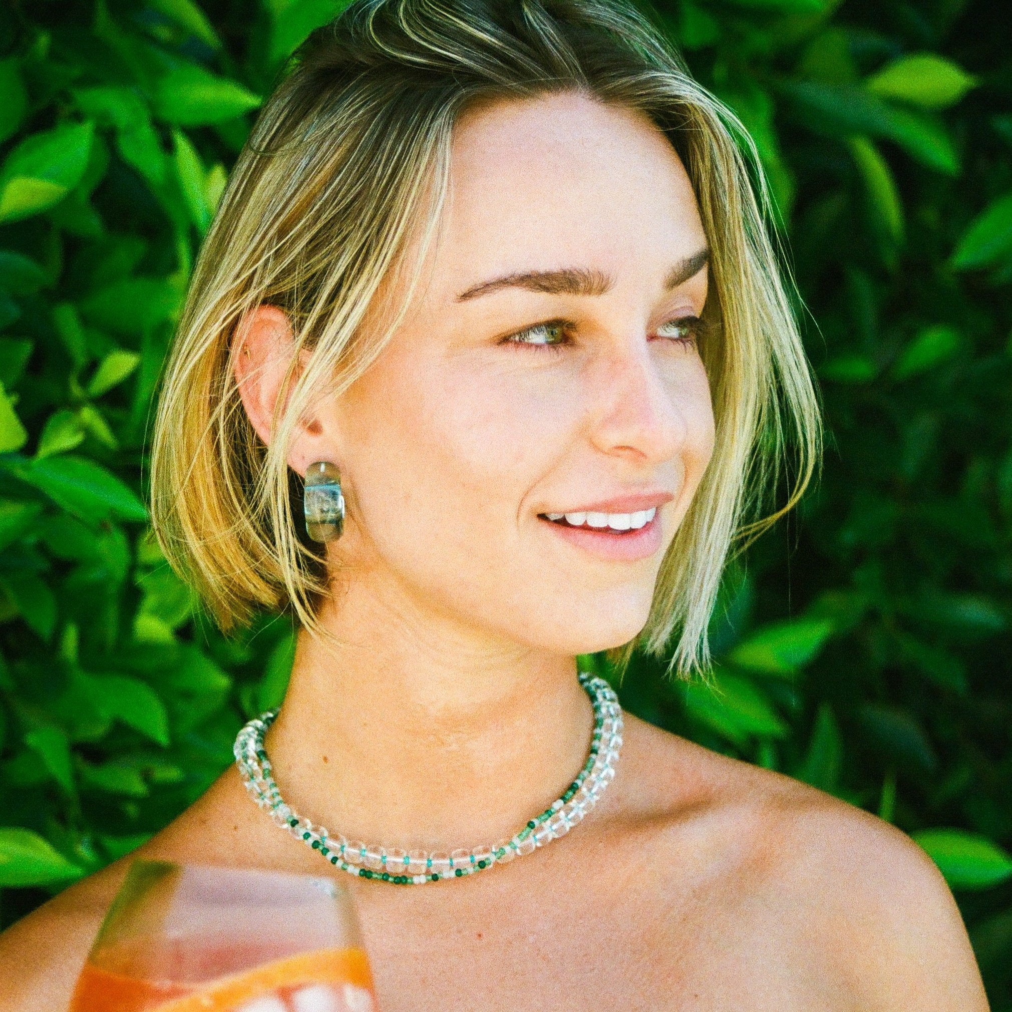 Poppy Green Necklace