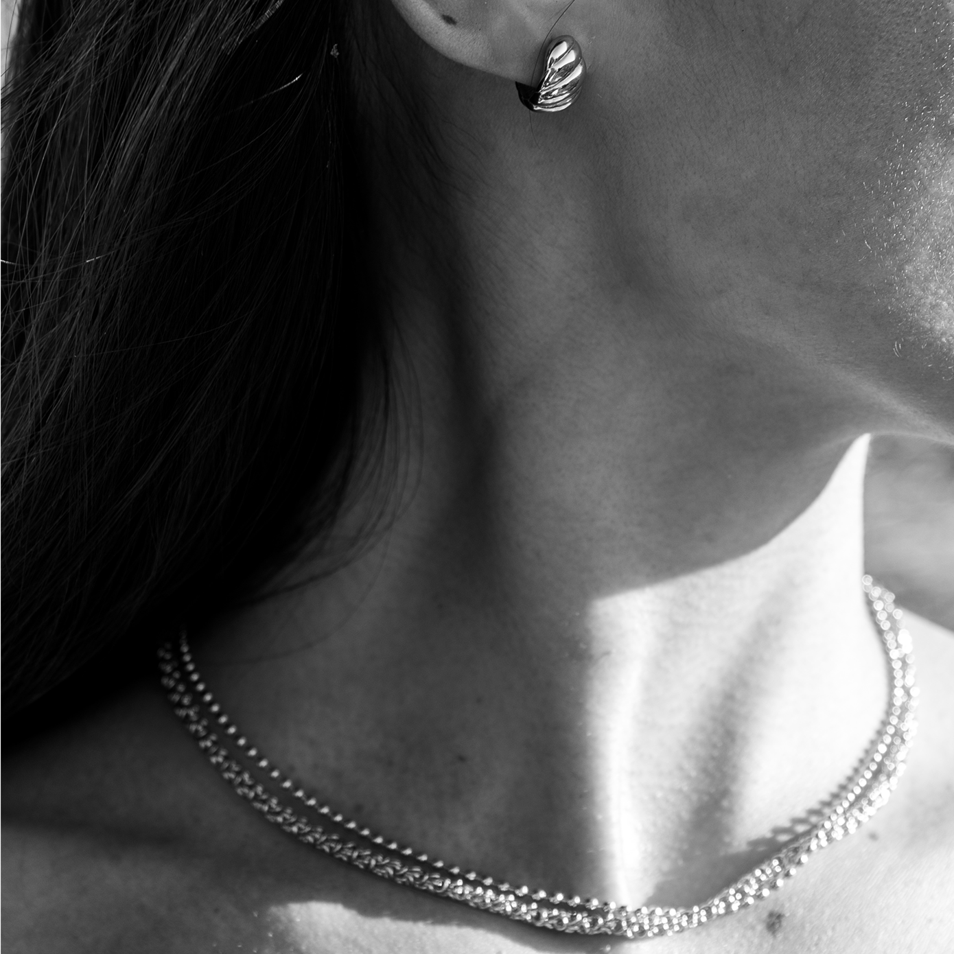 Croisssant Dome Earrings