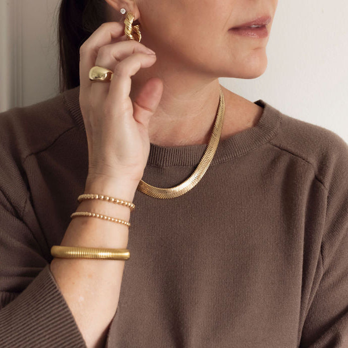 Braided Twist Hoop Earring