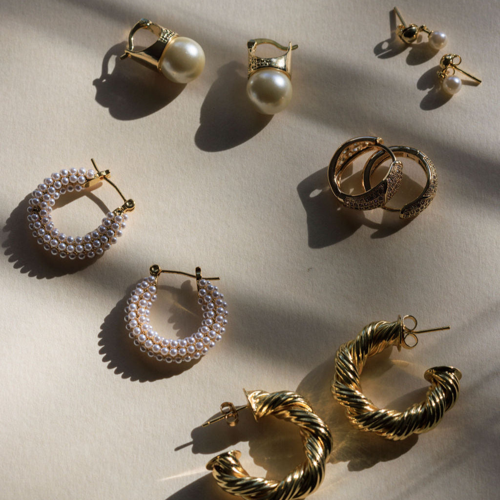 Heritage Pave Hoop Earring