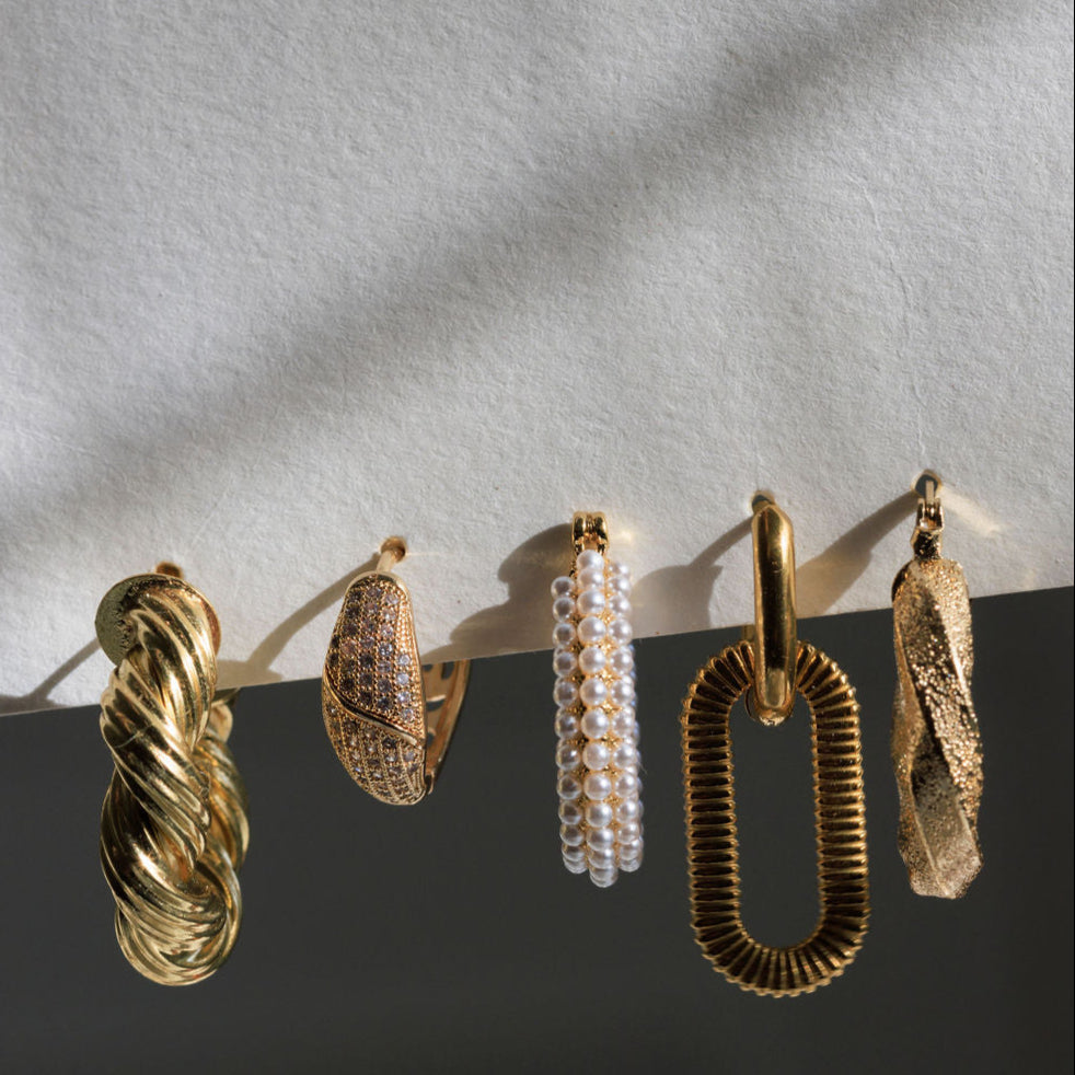 Heritage Pave Hoop Earring