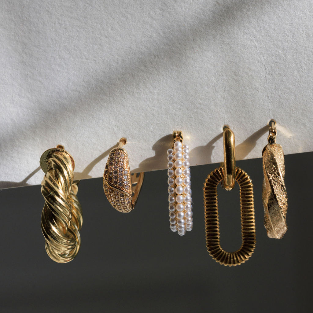 Braided Twist Hoop Earring