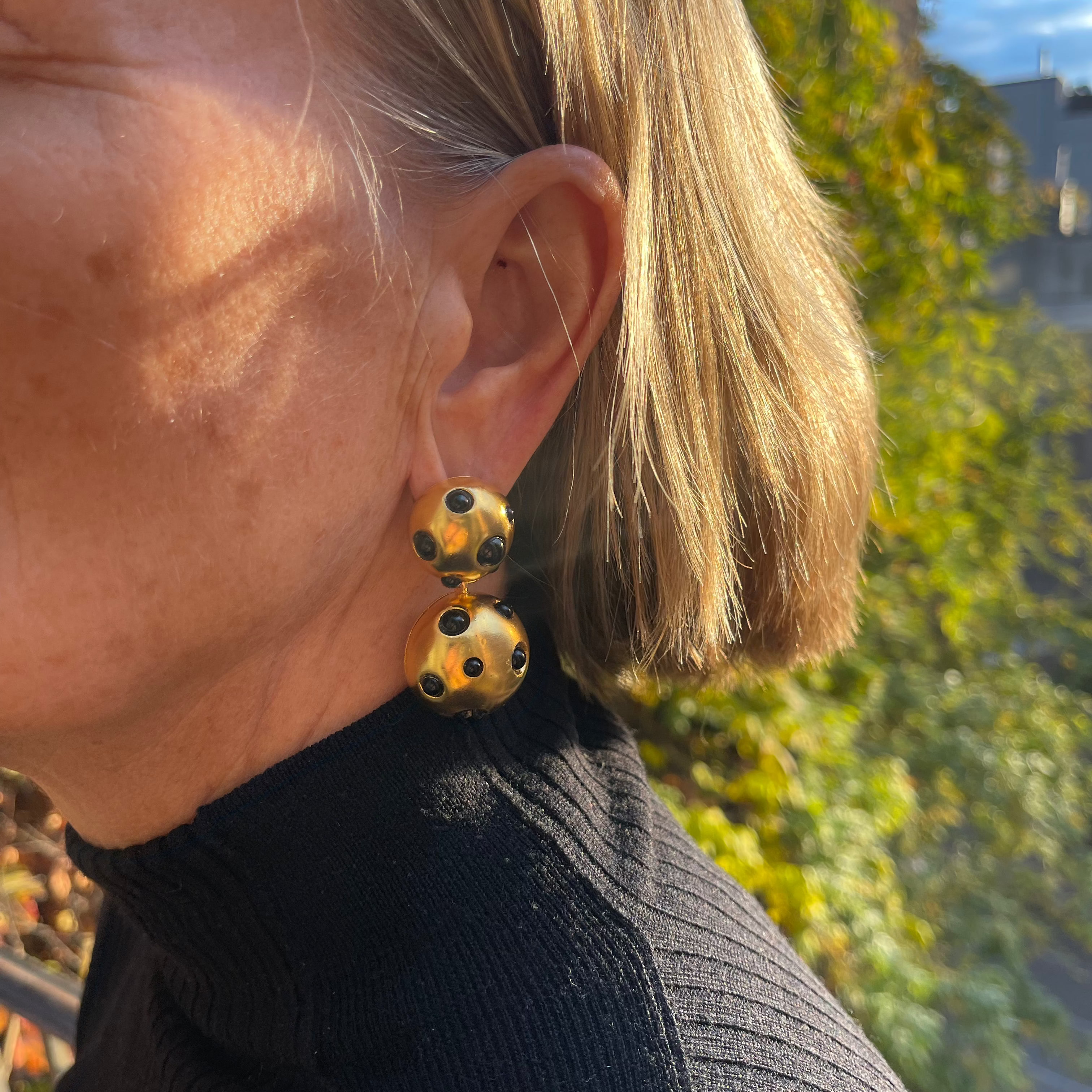 Dotted Lantern Earrings