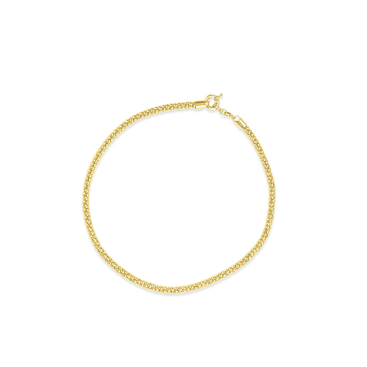 Mesh Popcorn Chain Necklace