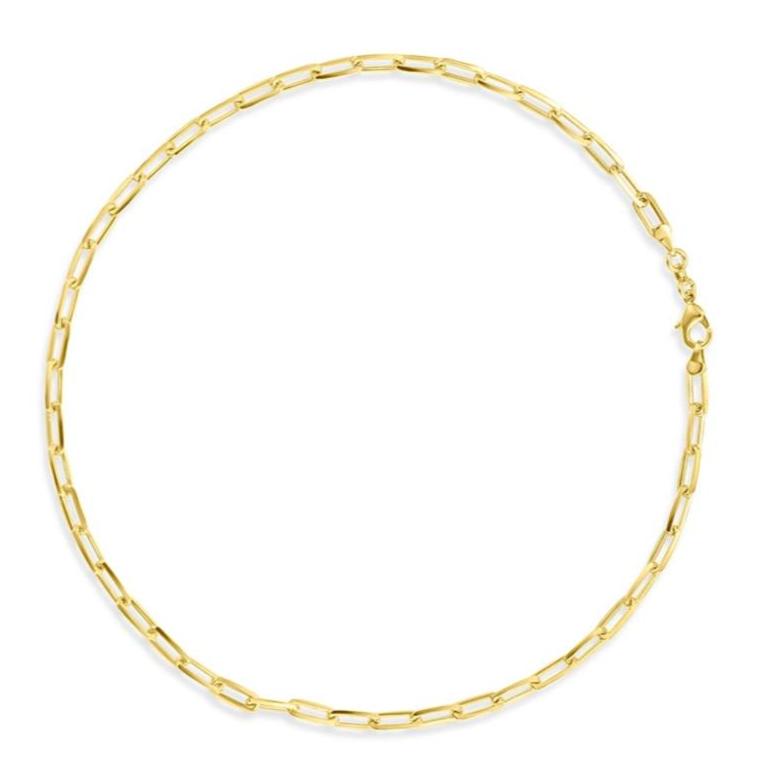 Unity 18K White and Yellow Gold Filled 5mm Paperclip Chain - 16' Inch