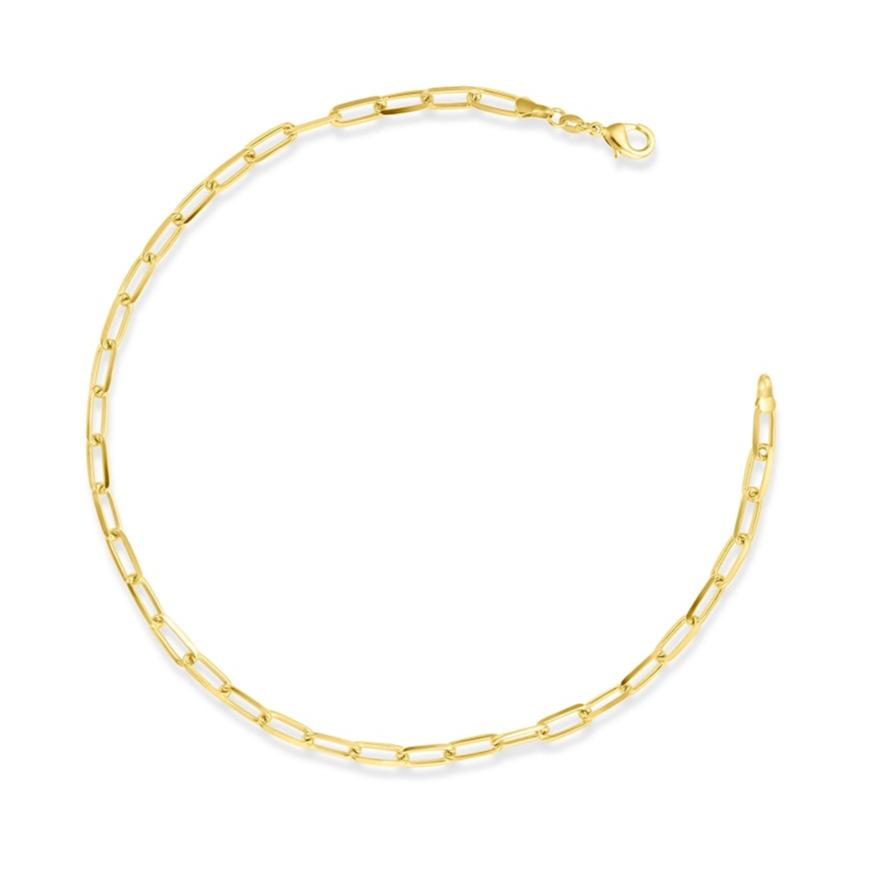 Unity 18K White and Yellow Gold Filled 5mm Paperclip Chain - 16' Inch