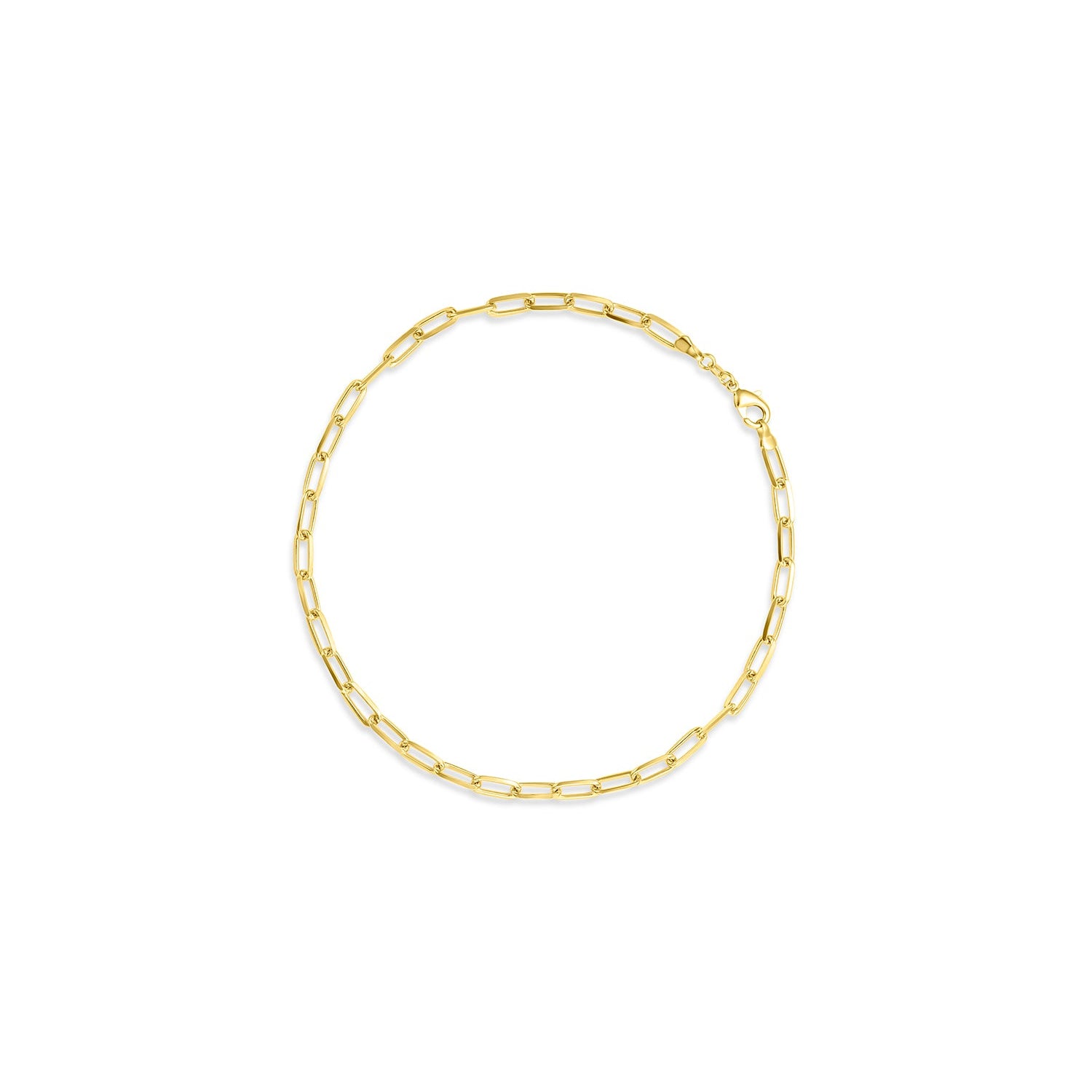 Unity 18K White and Yellow Gold Filled 5mm Paperclip Chain - 16' Inch