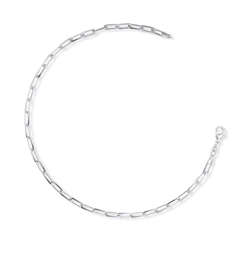 Unity 18K White and Yellow Gold Filled 5mm Paperclip Chain - 16' Inch