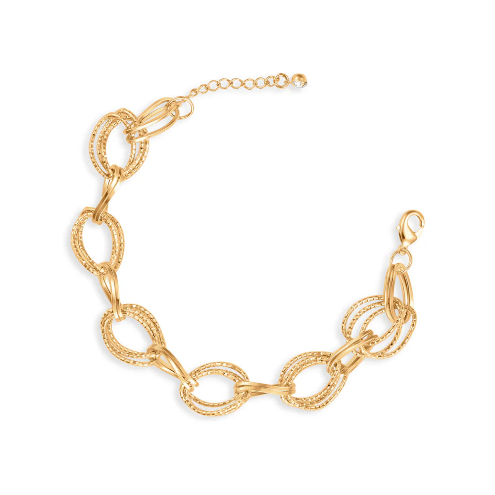 Lucy Hammered Chain Bracelet
