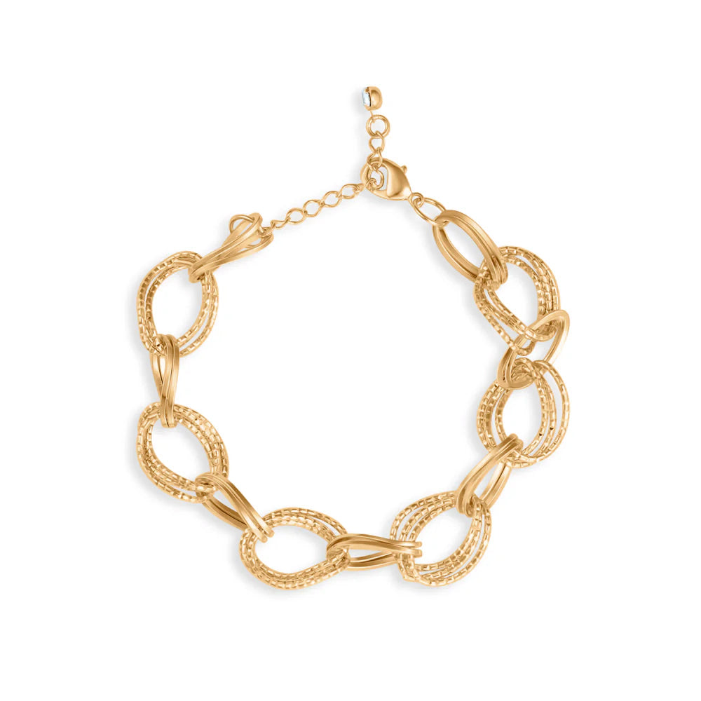 Lucy Hammered Chain Bracelet