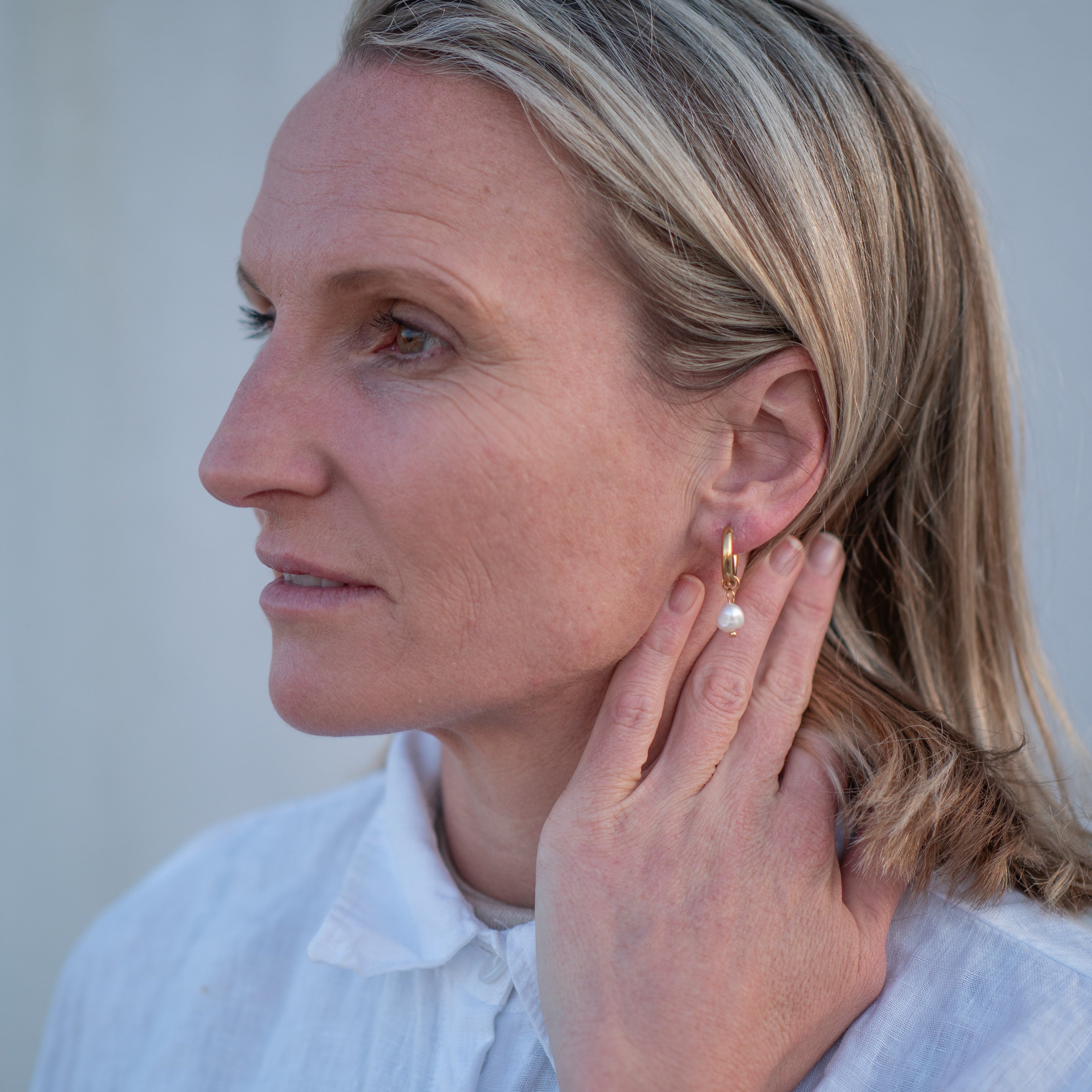 Petit Pearl Drop Earrings