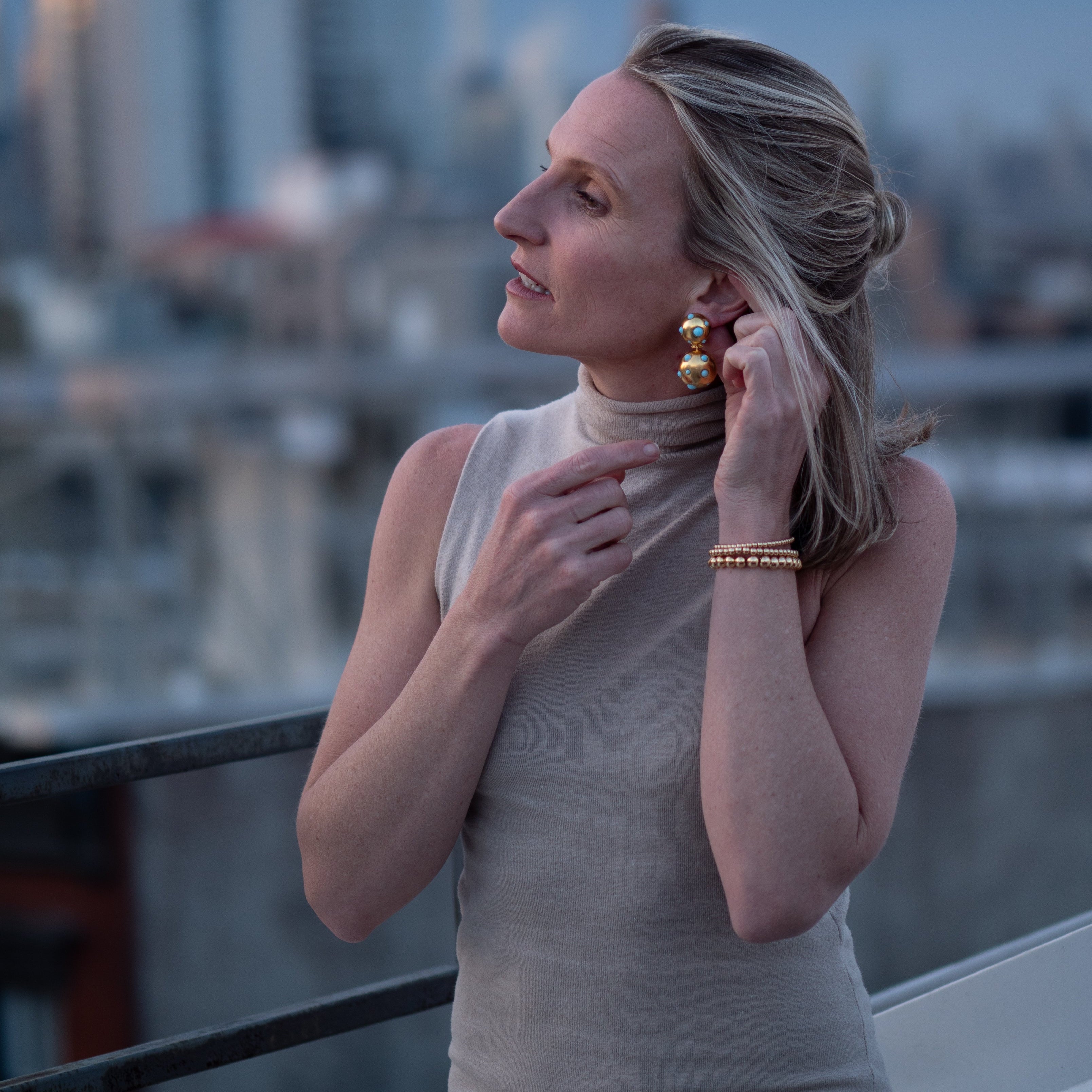 Dotted Lantern Earrings
