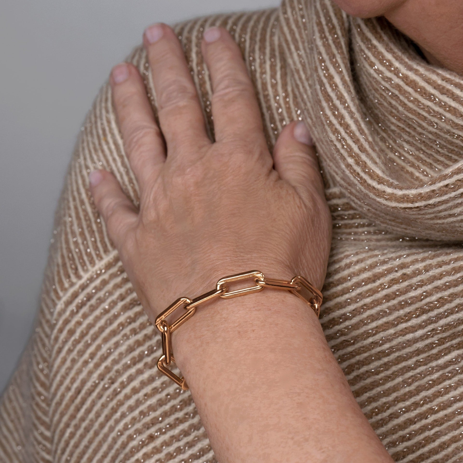 Bold Paper Clip Bracelet