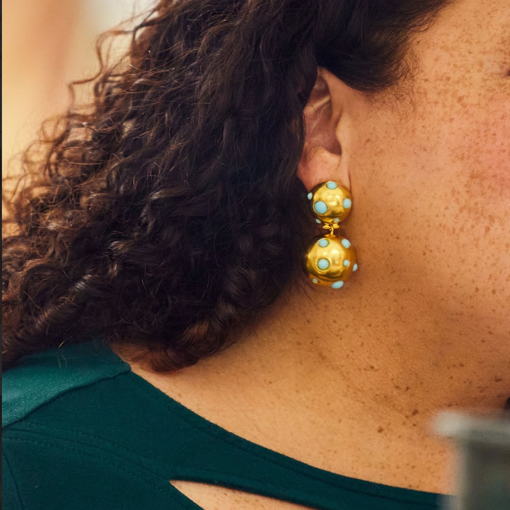 Dotted Lantern Earrings