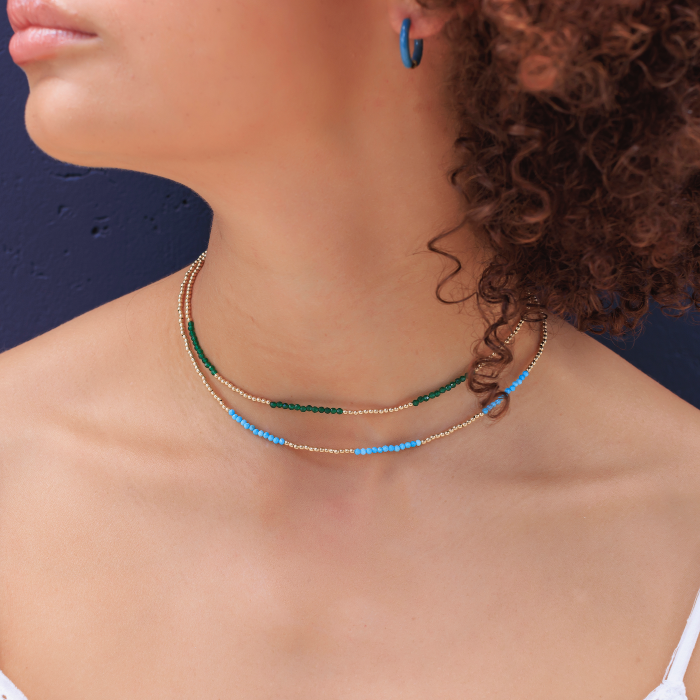 Mini Gold Bead Necklace