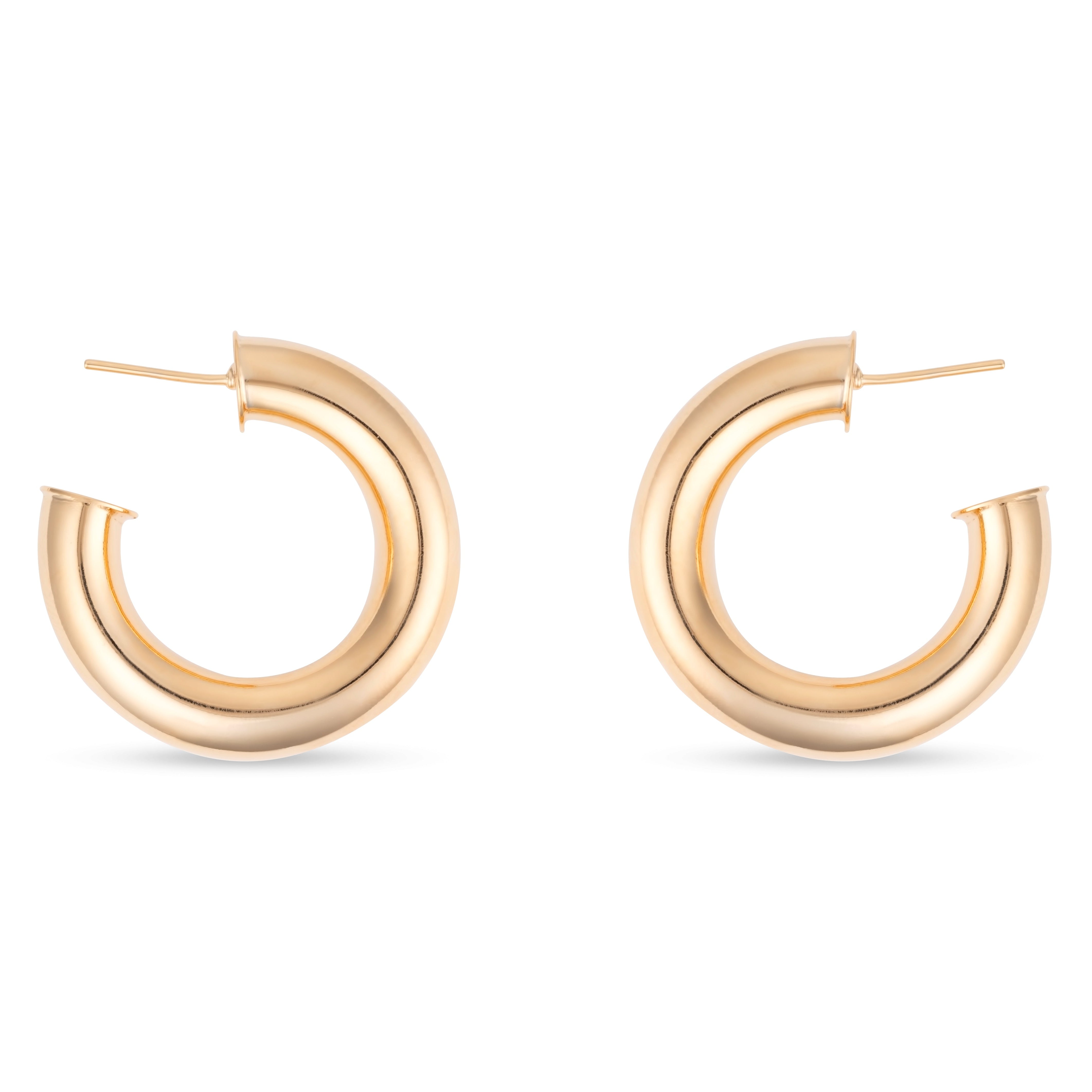 Signature Thea Open Hoop Earrings, 30mm