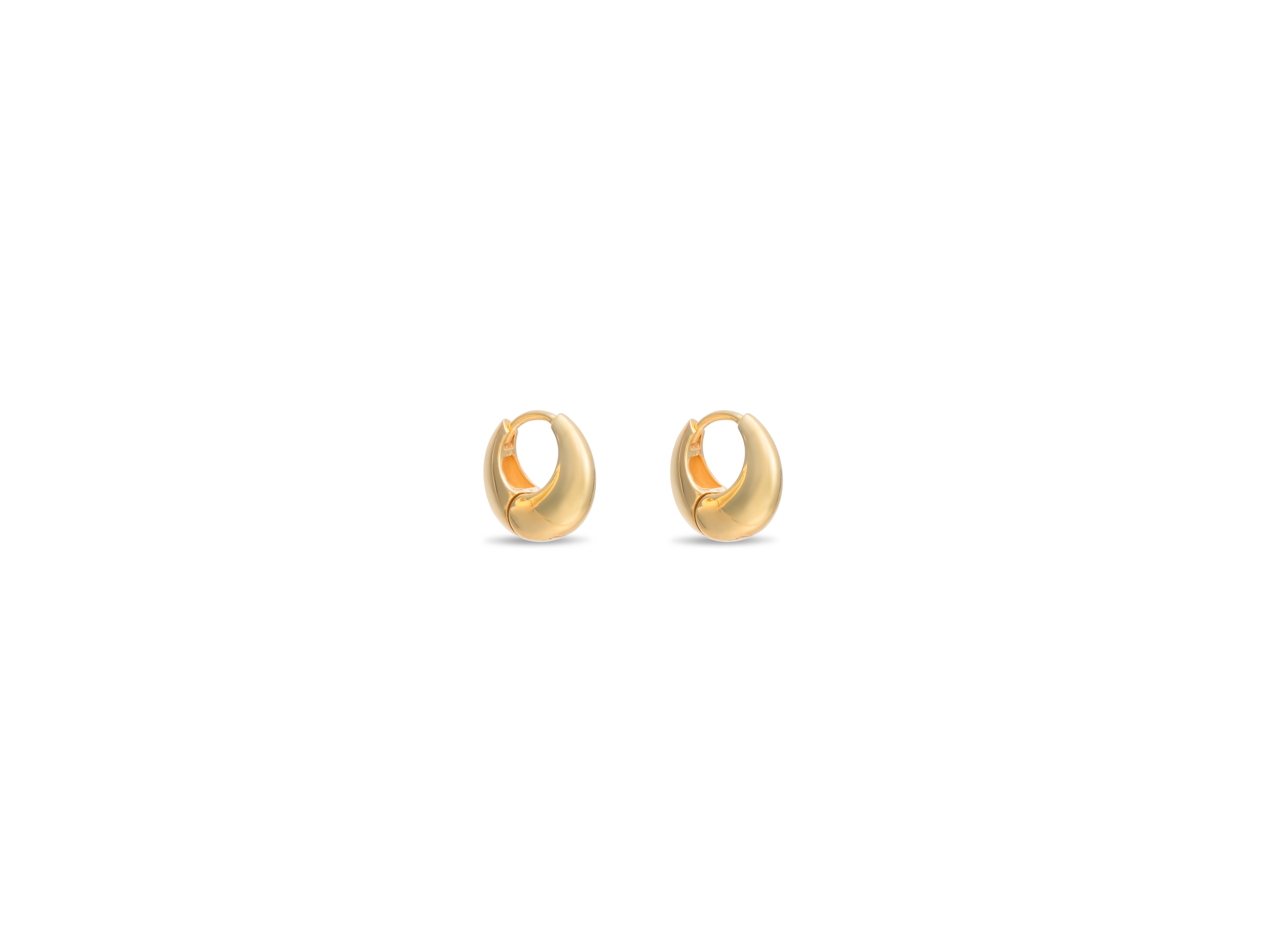 Mini Crescent Hoop Earrings