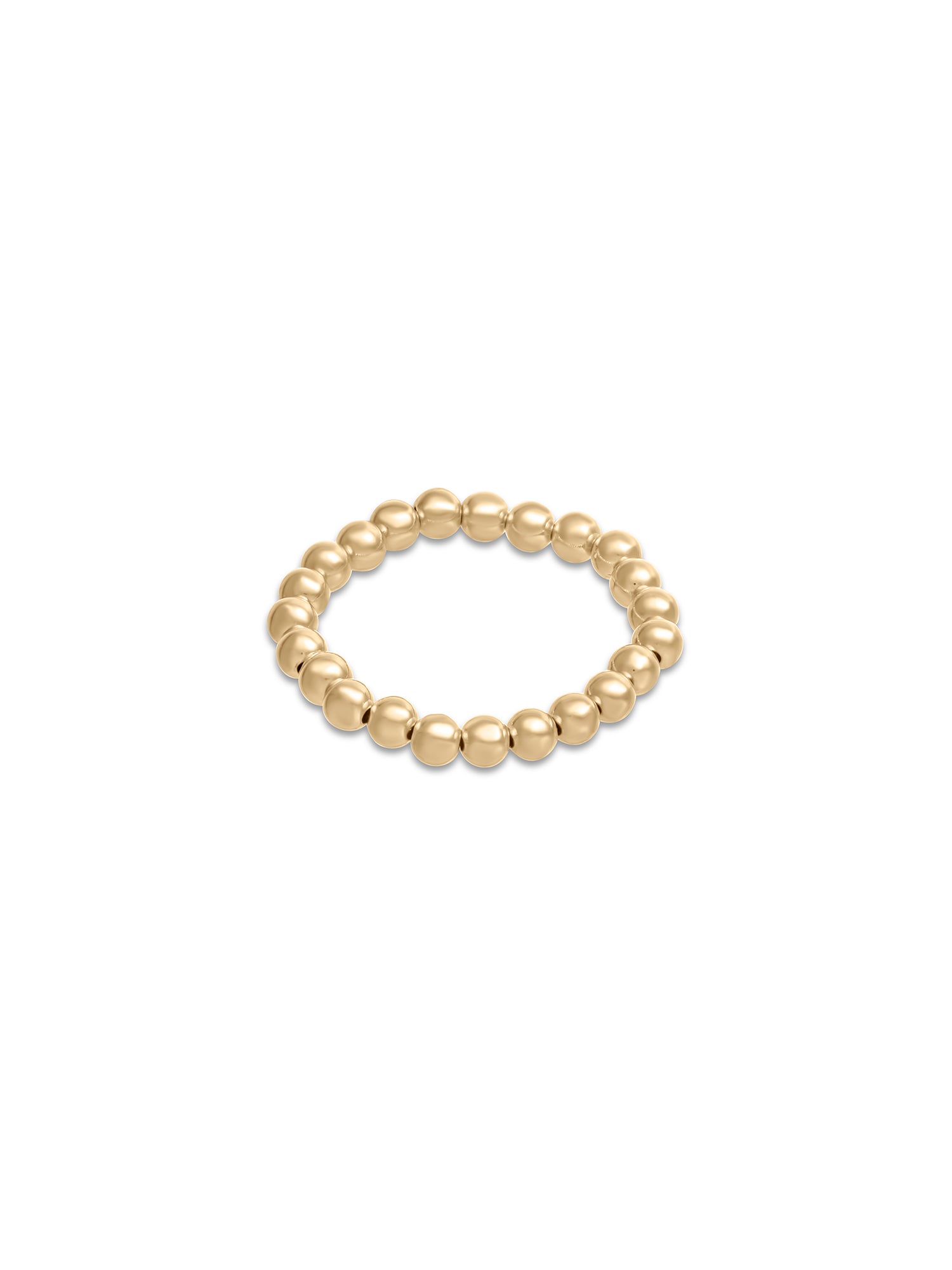 Beaded Stackable Stretch Ring Small