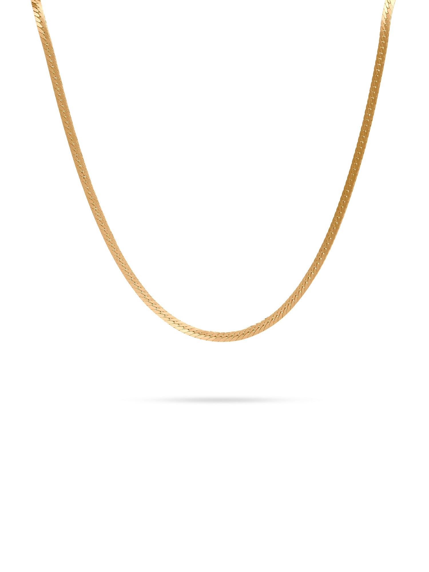 Super Fine Herringbone Necklace 16"