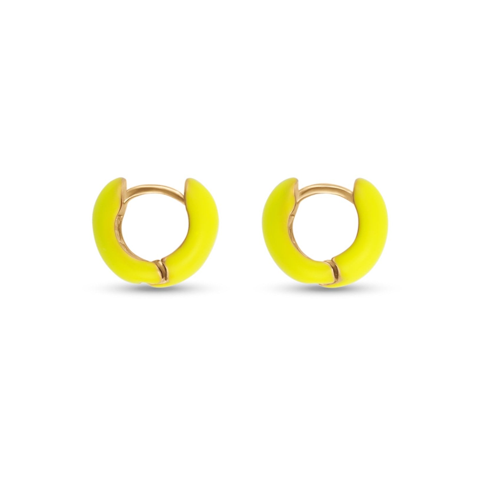 Mini Colorblock Hoop Earrings