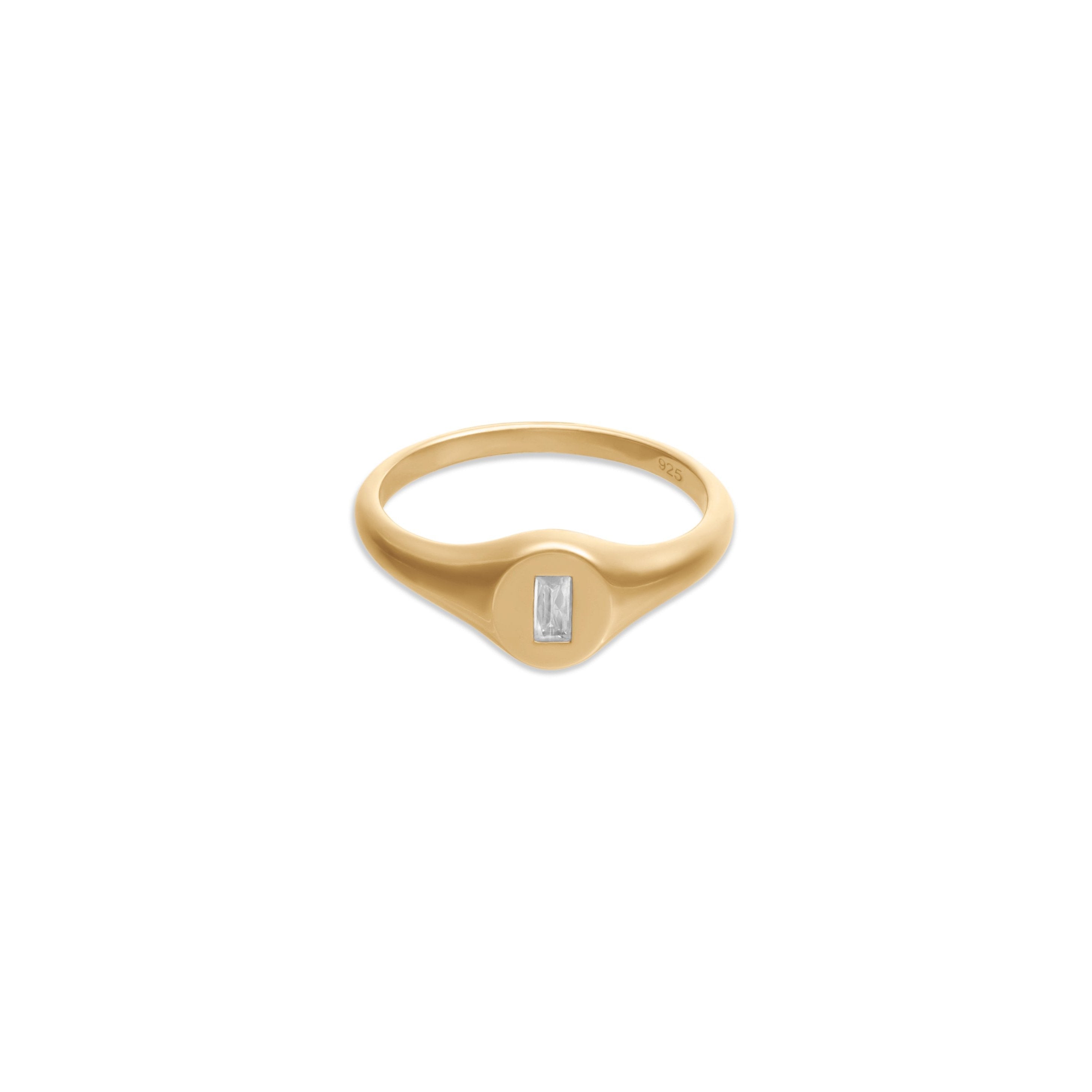 Baguette Signet Ring